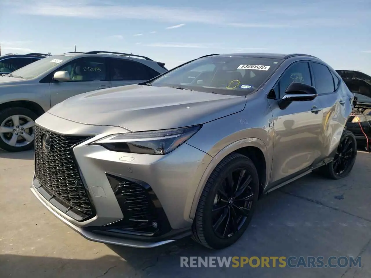 2 fotografías del automóvil dañado JTJKGCEZ9N2000830 LEXUS NX 350 2022