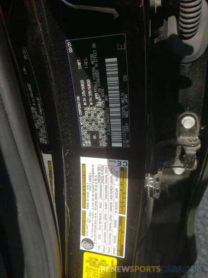 13 fotografías del automóvil dañado JTJKGCEZXN2005714 LEXUS NX 350 2022