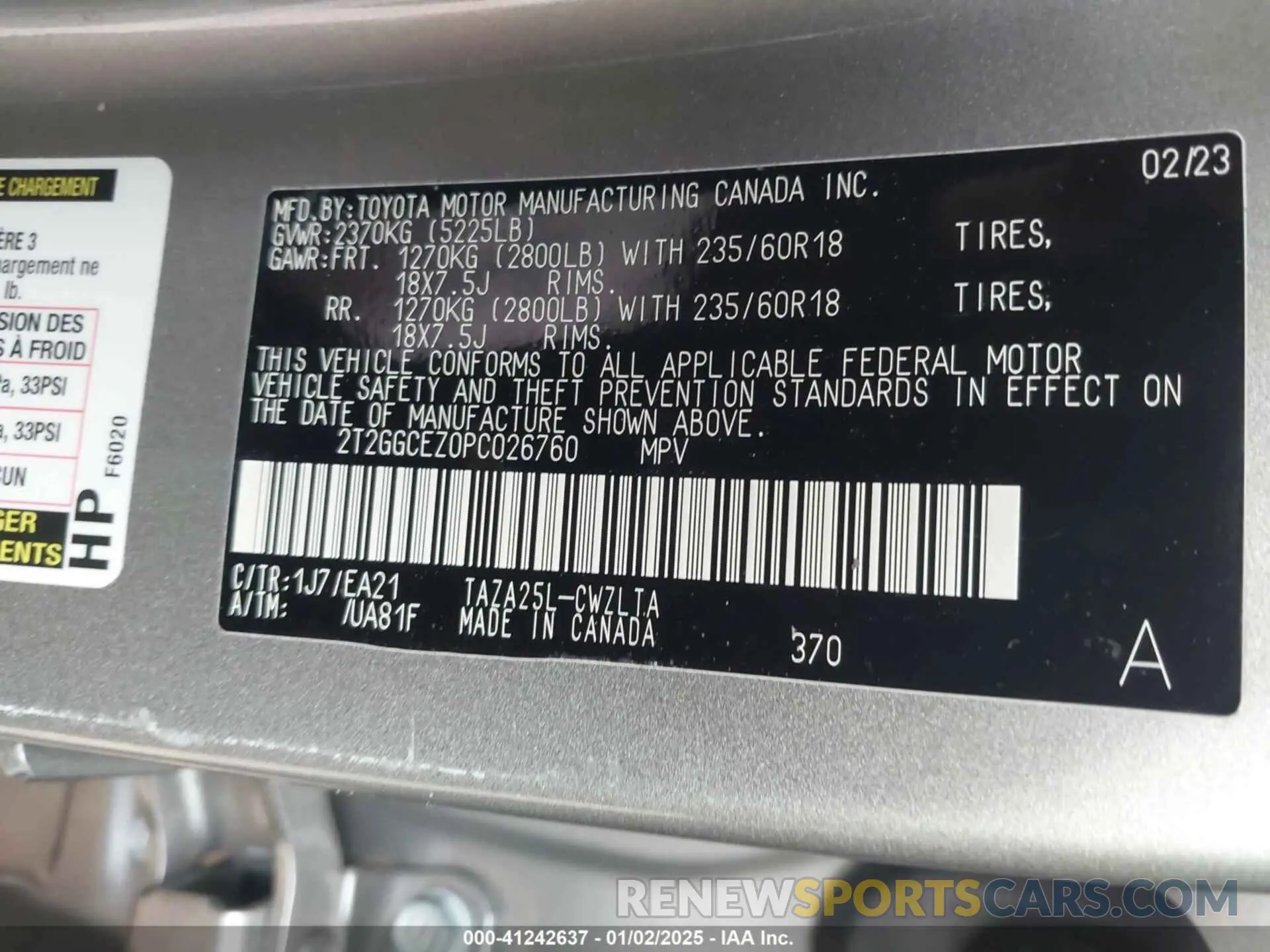 9 fotografías del automóvil dañado 2T2GGCEZ0PC026760 LEXUS NX 350 2023