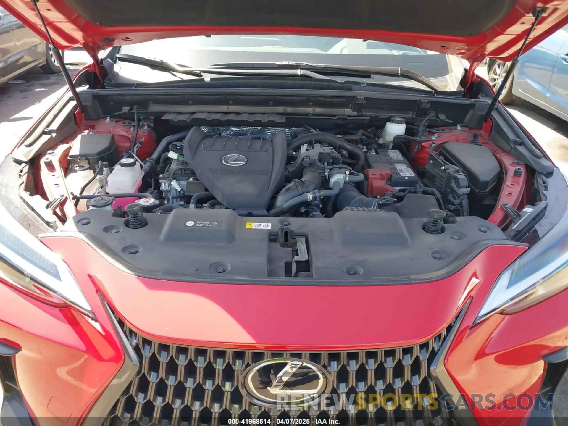 10 fotografías del automóvil dañado 2T2GGCEZ2PC020362 LEXUS NX 350 2023