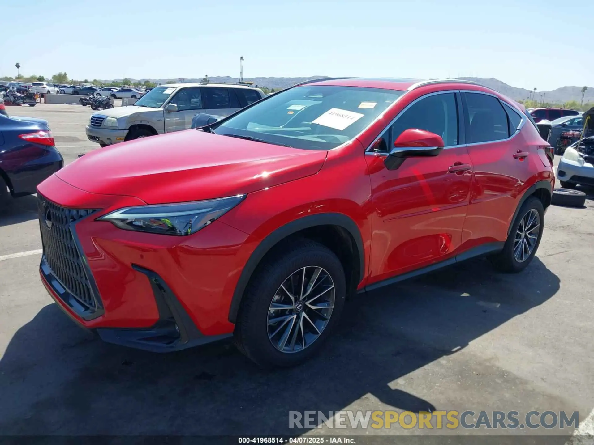 2 fotografías del automóvil dañado 2T2GGCEZ2PC020362 LEXUS NX 350 2023