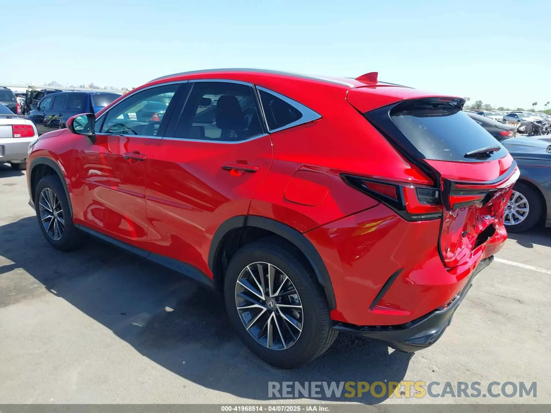 3 fotografías del automóvil dañado 2T2GGCEZ2PC020362 LEXUS NX 350 2023