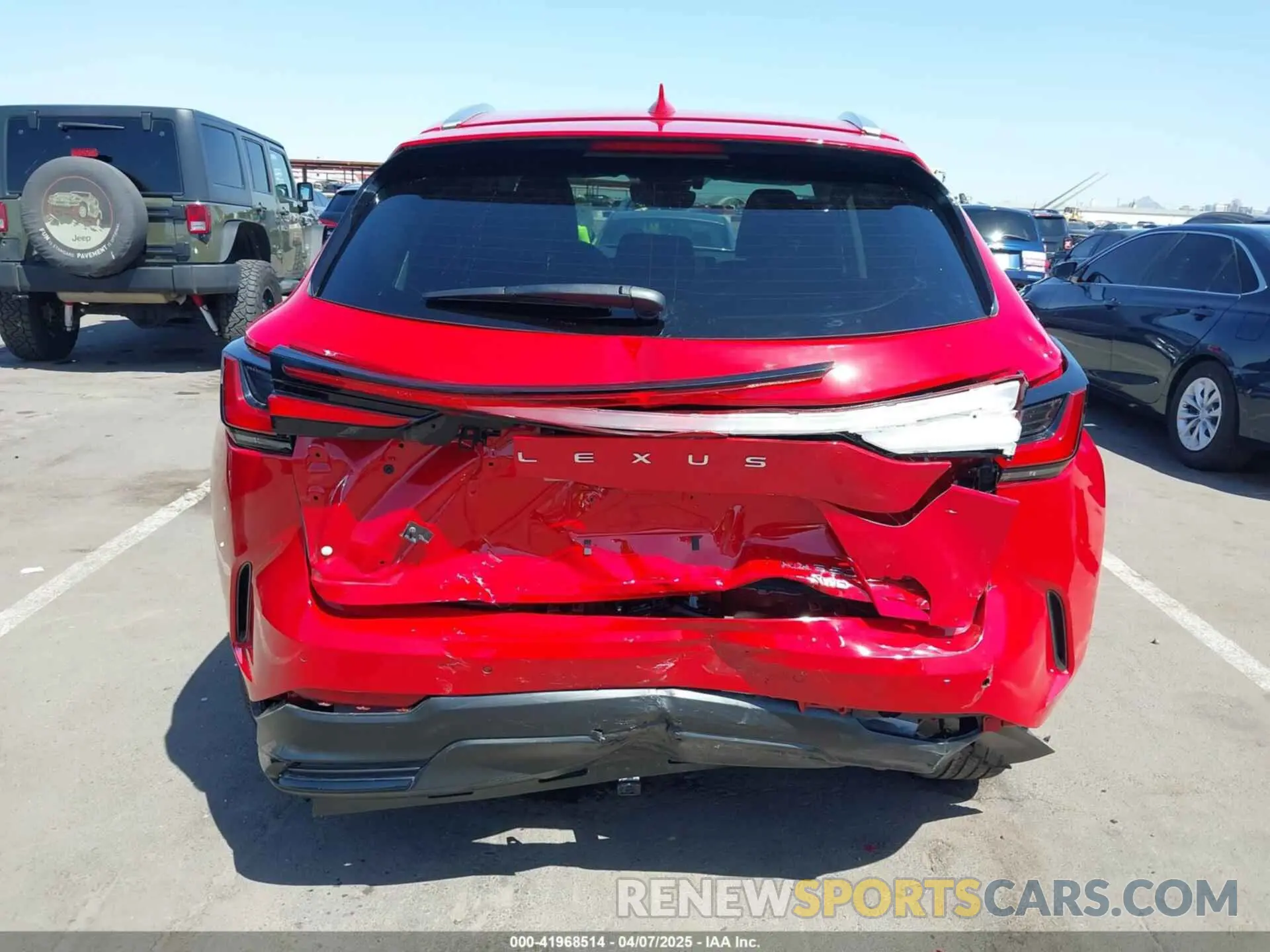 6 fotografías del automóvil dañado 2T2GGCEZ2PC020362 LEXUS NX 350 2023