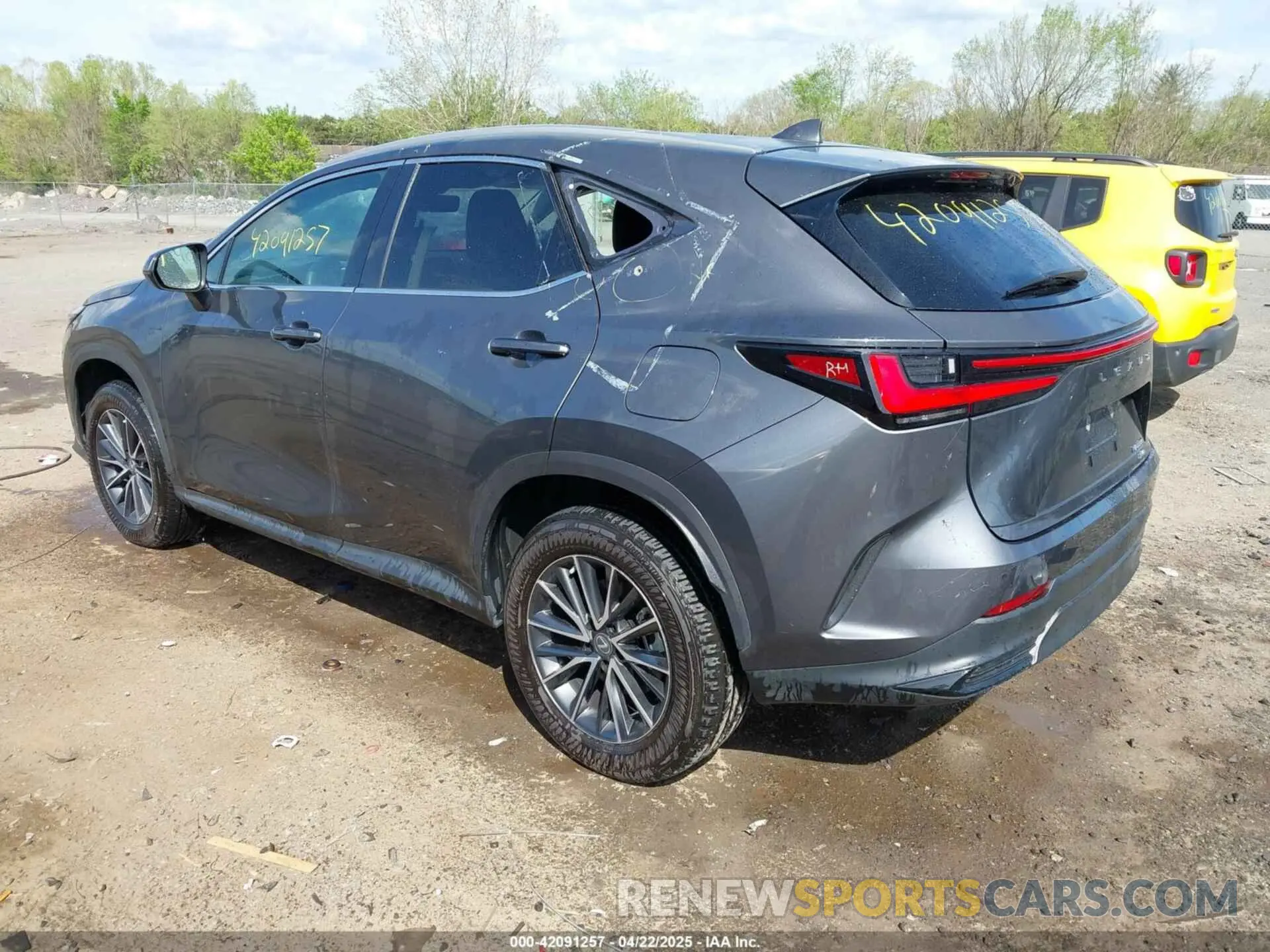 3 fotografías del automóvil dañado 2T2GGCEZ3PC023075 LEXUS NX 350 2023
