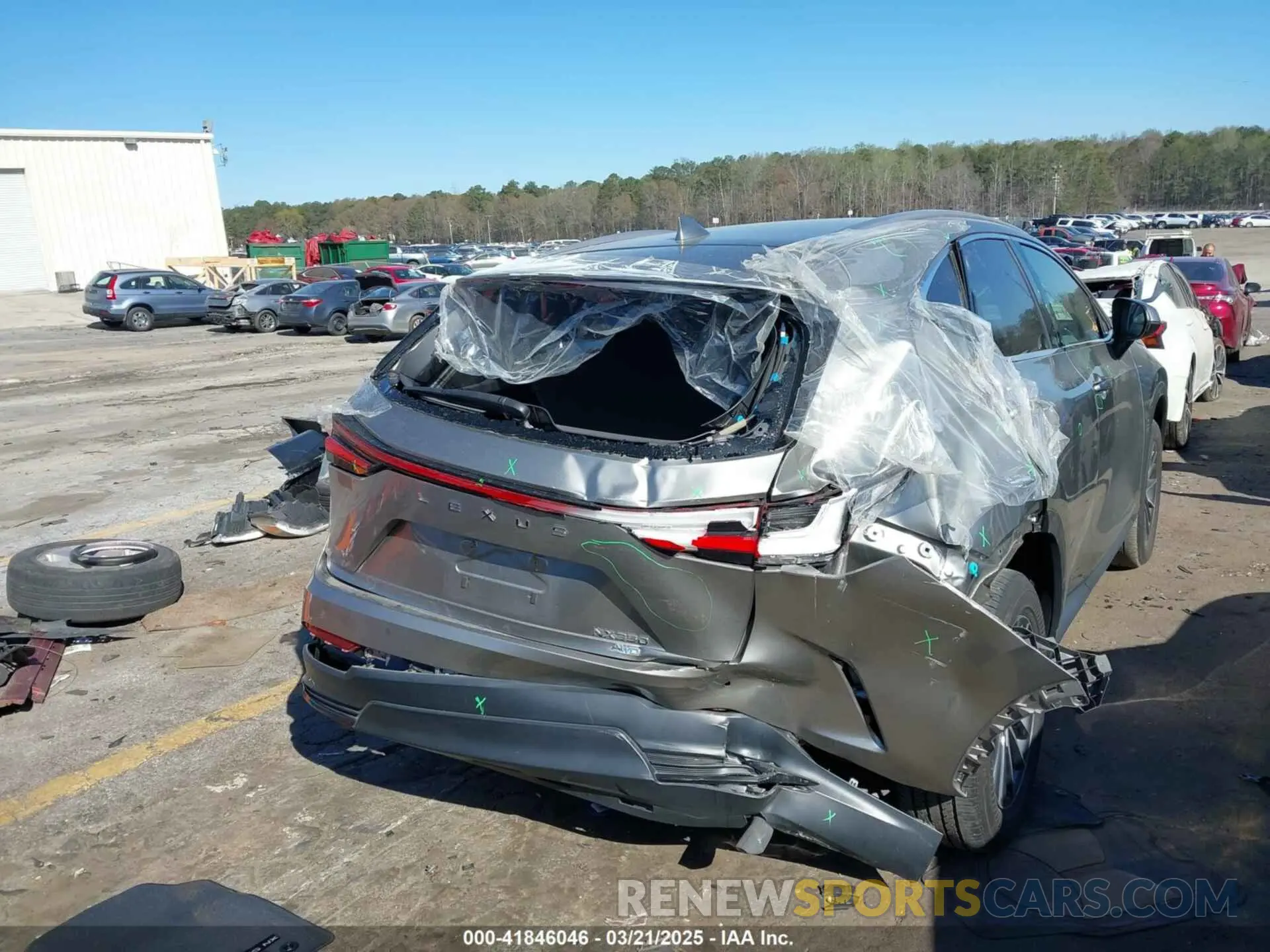 4 fotografías del automóvil dañado 2T2GGCEZ4PC020394 LEXUS NX 350 2023