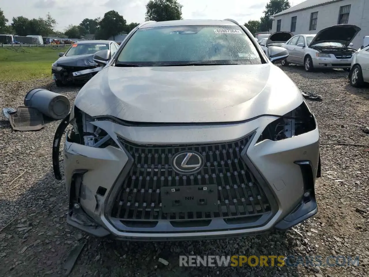 5 fotografías del automóvil dañado 2T2GGCEZ4PC023537 LEXUS NX 350 2023