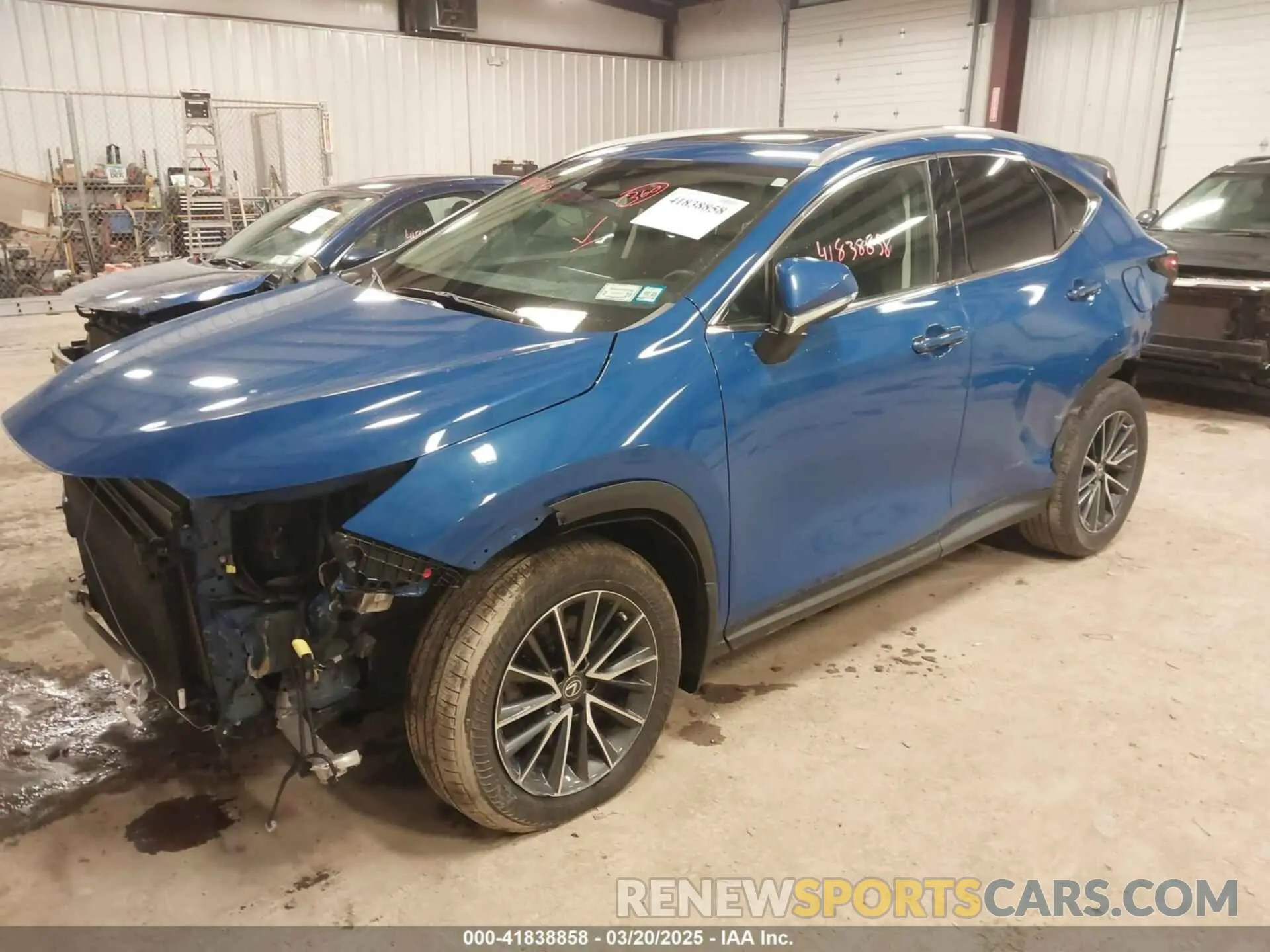 2 fotografías del automóvil dañado 2T2GGCEZ4PC025613 LEXUS NX 350 2023