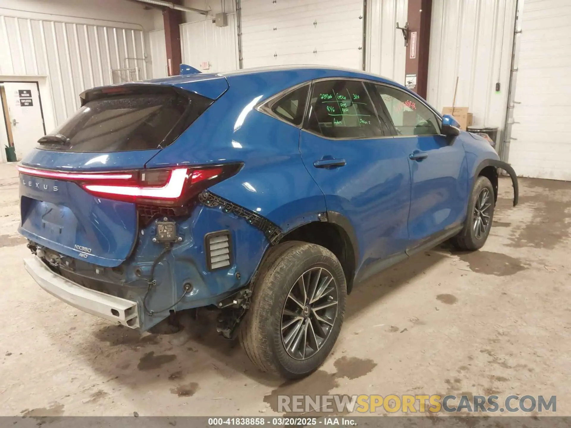 4 fotografías del automóvil dañado 2T2GGCEZ4PC025613 LEXUS NX 350 2023