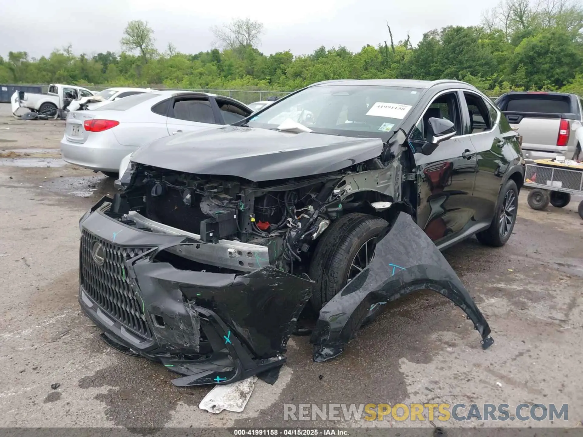 2 fotografías del automóvil dañado 2T2GGCEZ6PC026648 LEXUS NX 350 2023