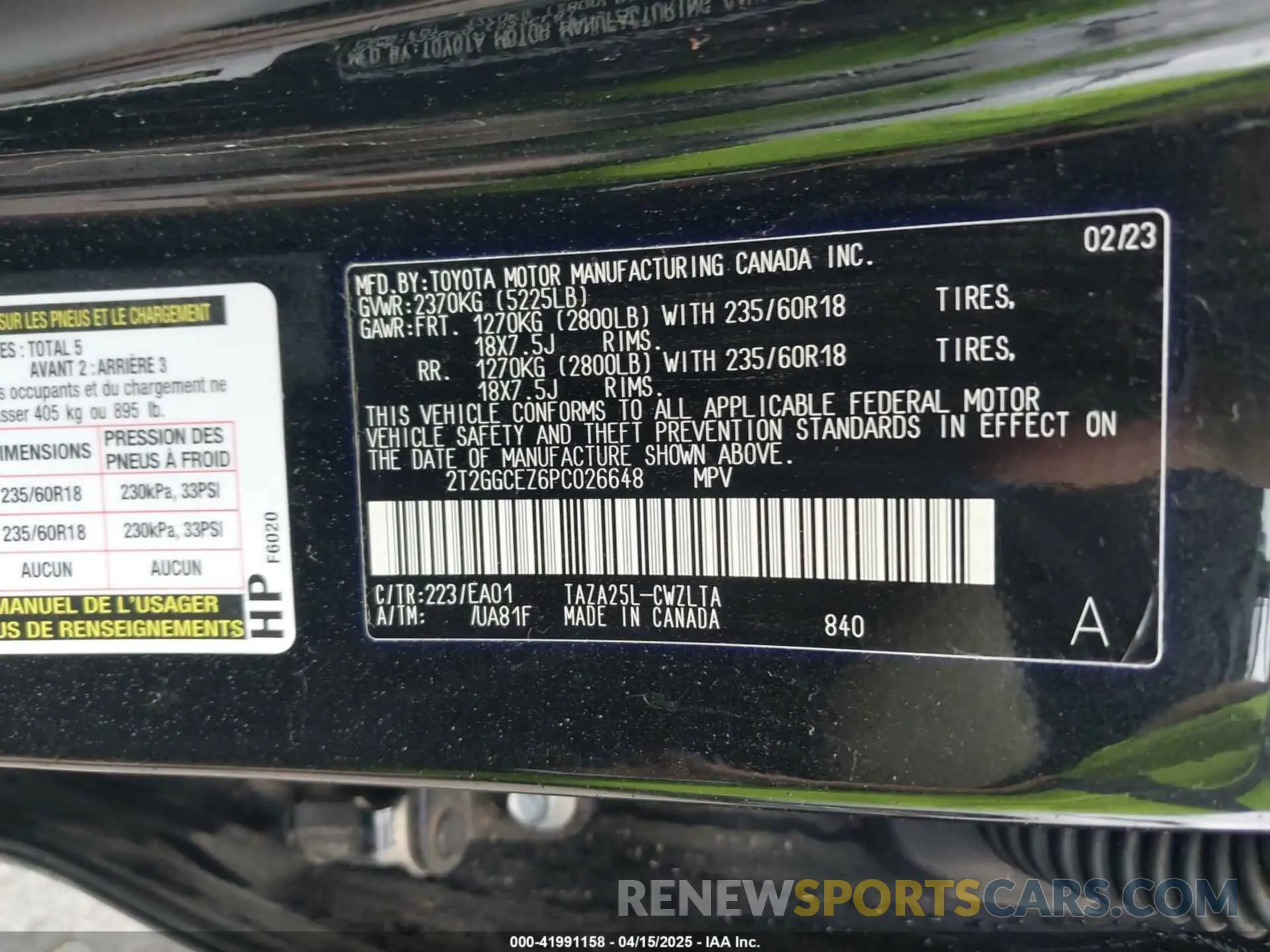 9 fotografías del automóvil dañado 2T2GGCEZ6PC026648 LEXUS NX 350 2023
