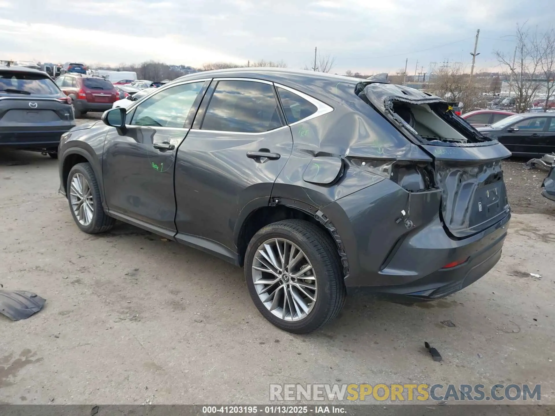 3 fotografías del automóvil dañado 2T2HGCEZ2PC024481 LEXUS NX 350 2023