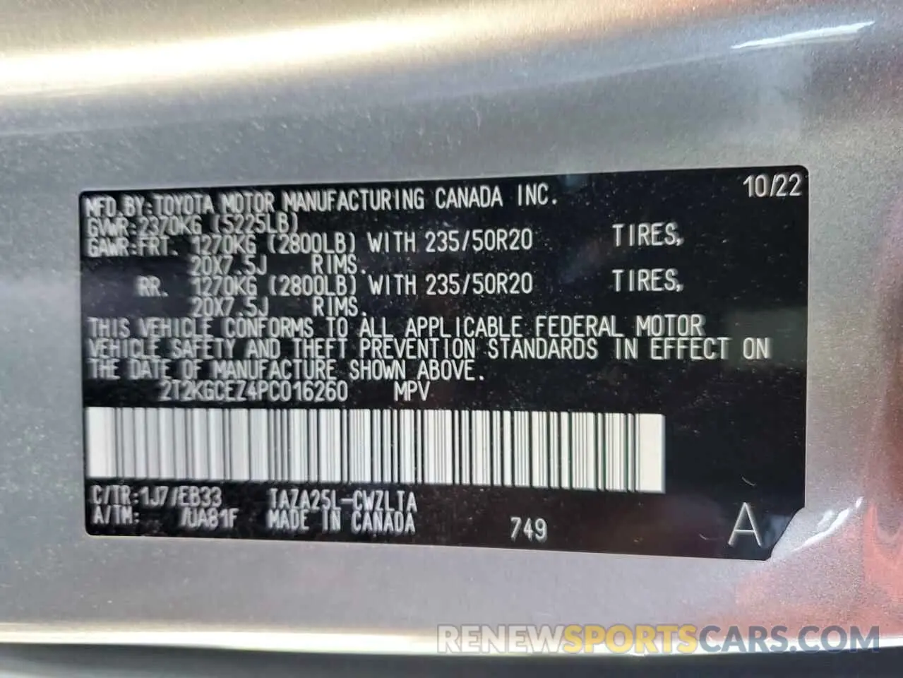 13 fotografías del automóvil dañado 2T2KGCEZ4PC016260 LEXUS NX 350 2023