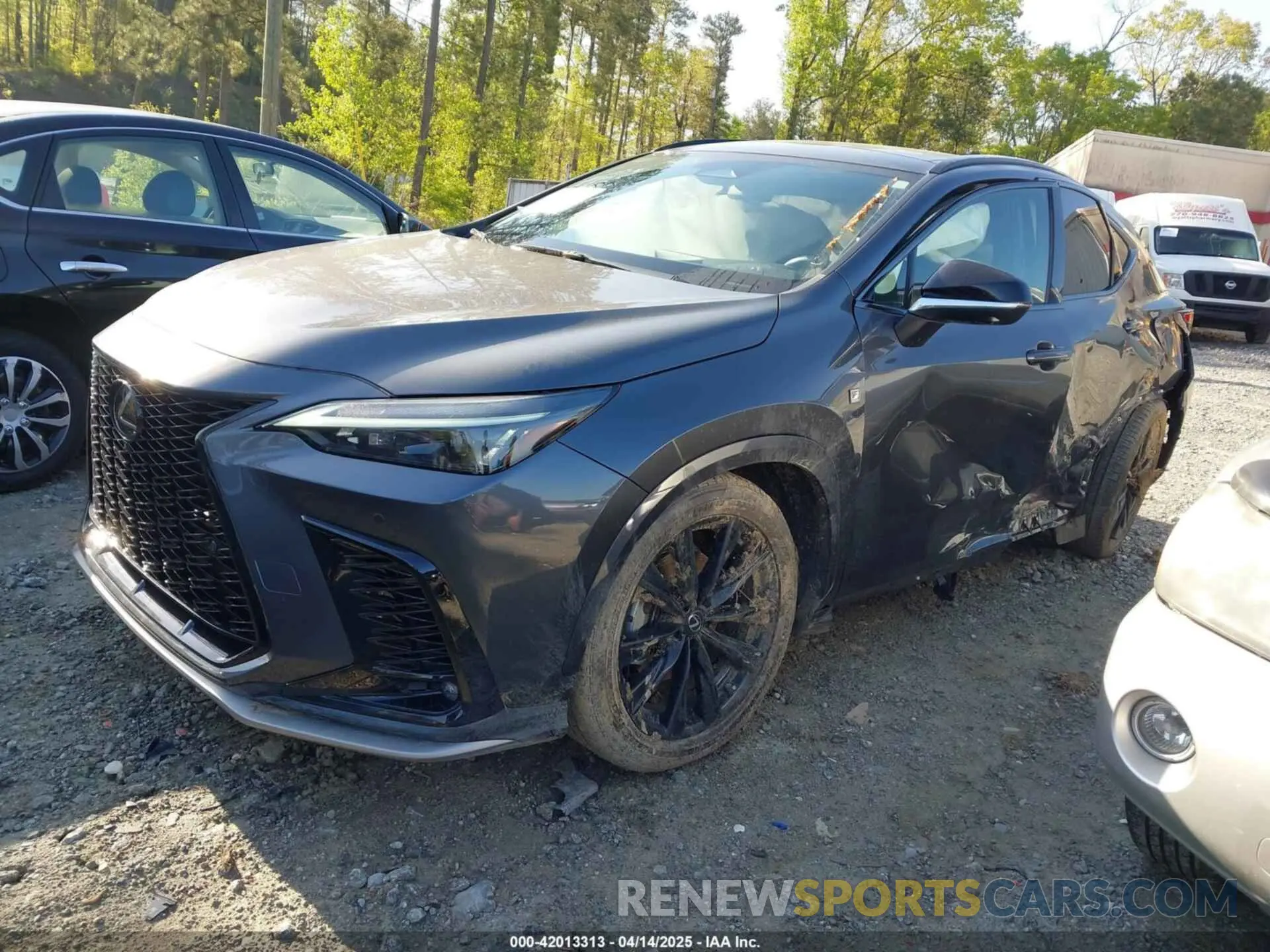 2 fotografías del automóvil dañado 2T2KGCEZXPC018496 LEXUS NX 350 2023