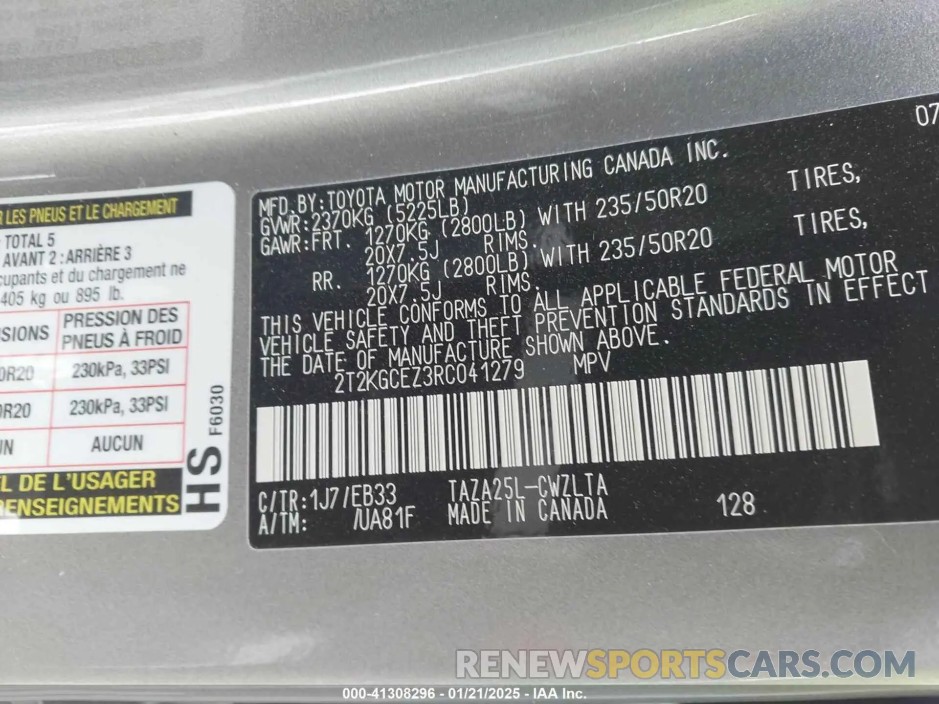 9 fotografías del automóvil dañado 2T2KGCEZ3RC041279 LEXUS NX 350 2024