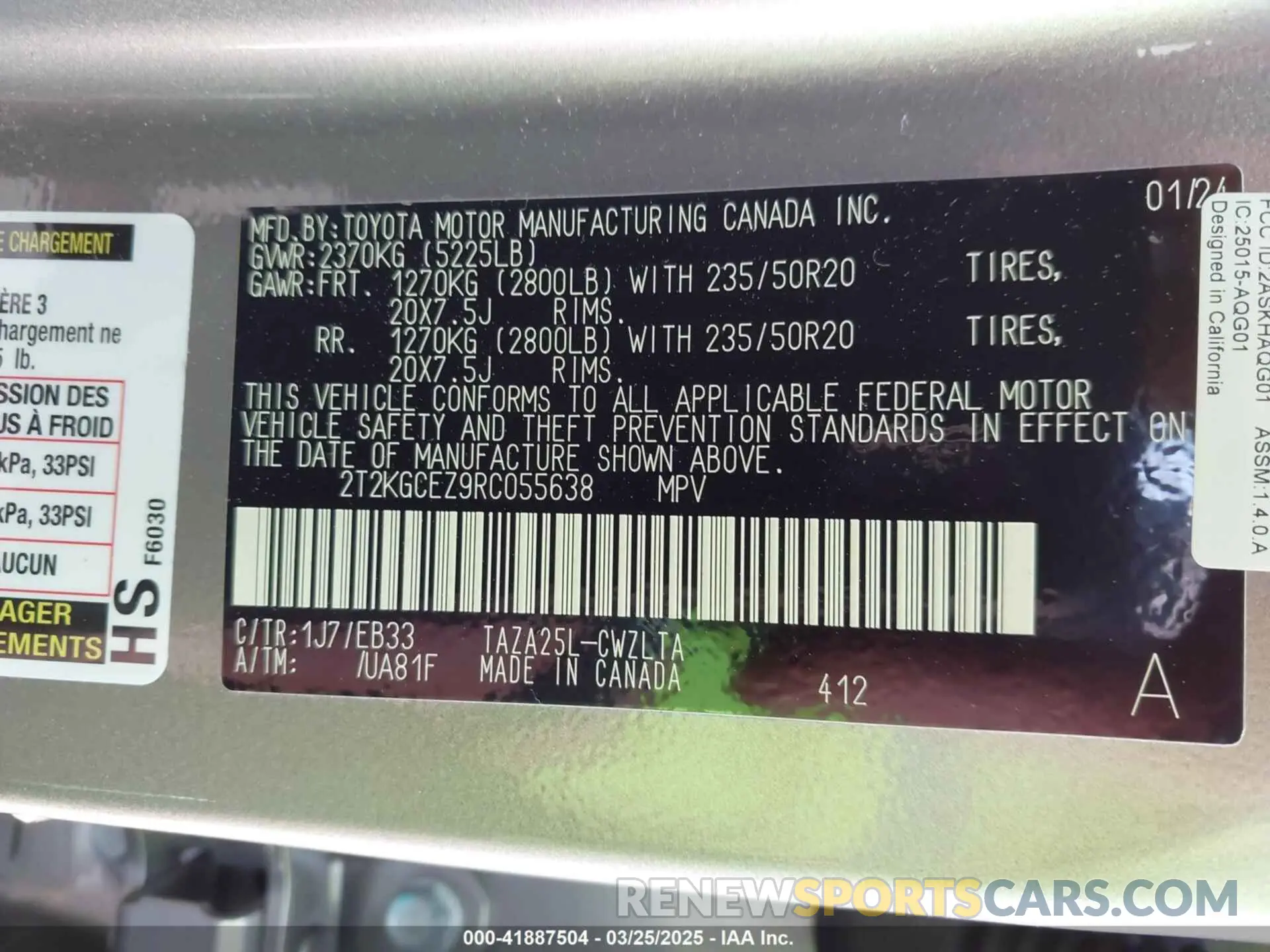 9 fotografías del automóvil dañado 2T2KGCEZ9RC055638 LEXUS NX 350 2024