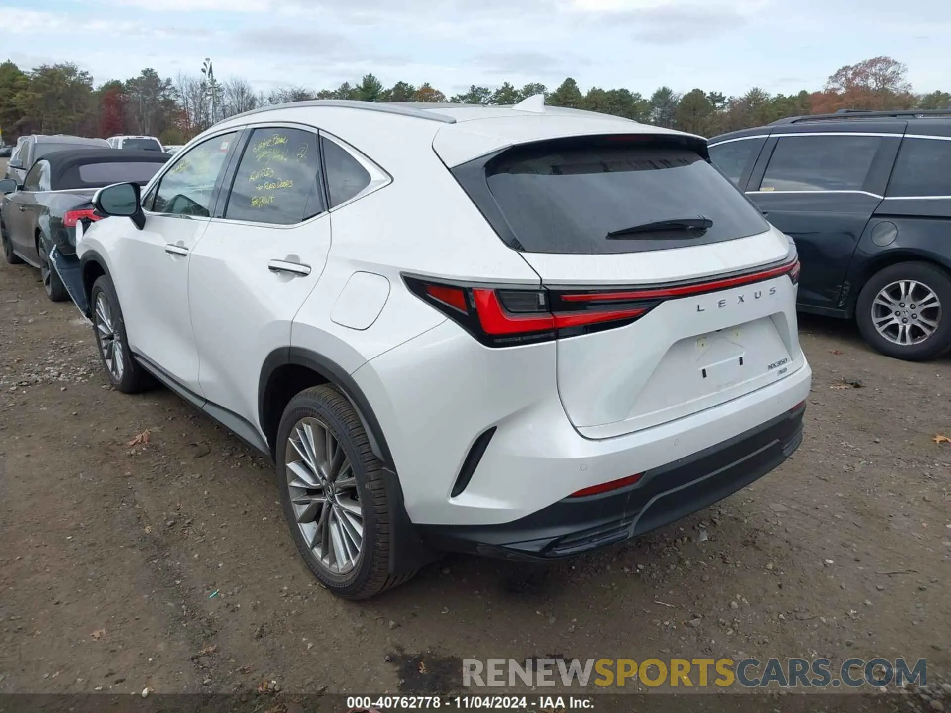 3 fotografías del automóvil dañado JTJHGCEZXR5010149 LEXUS NX 350 2024