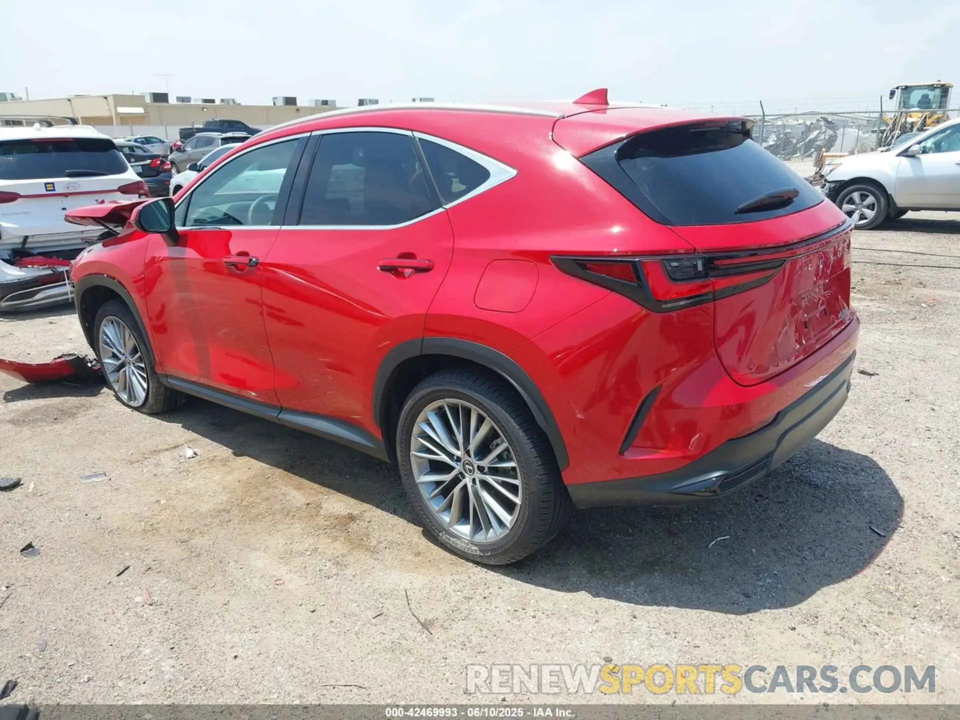 3 fotografías del automóvil dañado 2T2GGCEZ9SC071544 LEXUS NX 350 2025