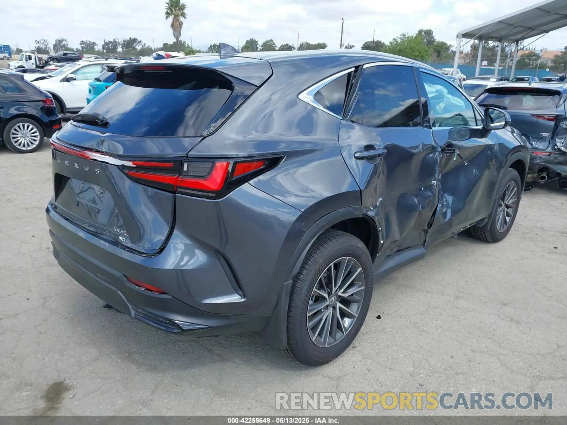 4 fotografías del automóvil dañado 2T2GGCEZ9SC080938 LEXUS NX 350 2025