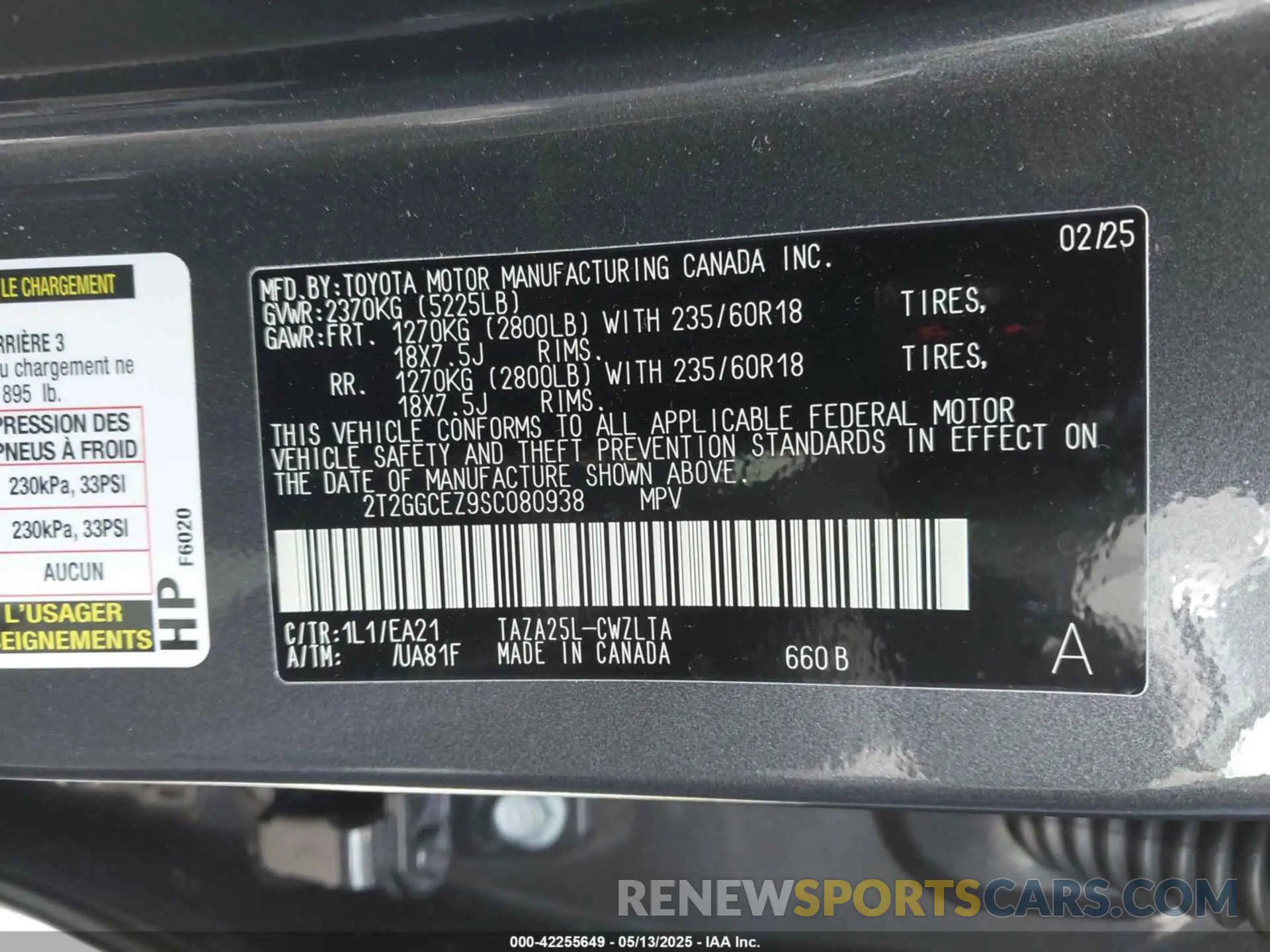 9 fotografías del automóvil dañado 2T2GGCEZ9SC080938 LEXUS NX 350 2025