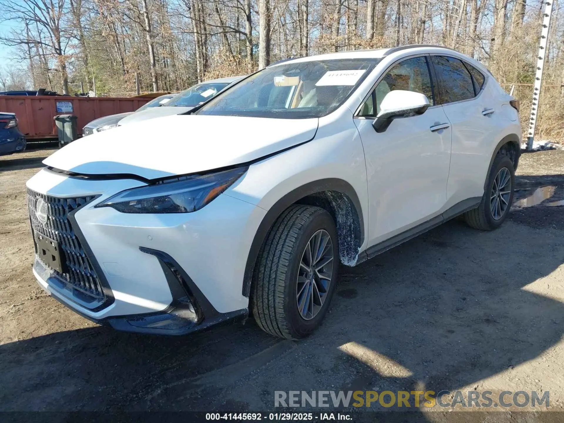 2 fotografías del automóvil dañado JTJGGCEZ4S2023563 LEXUS NX 350 2025