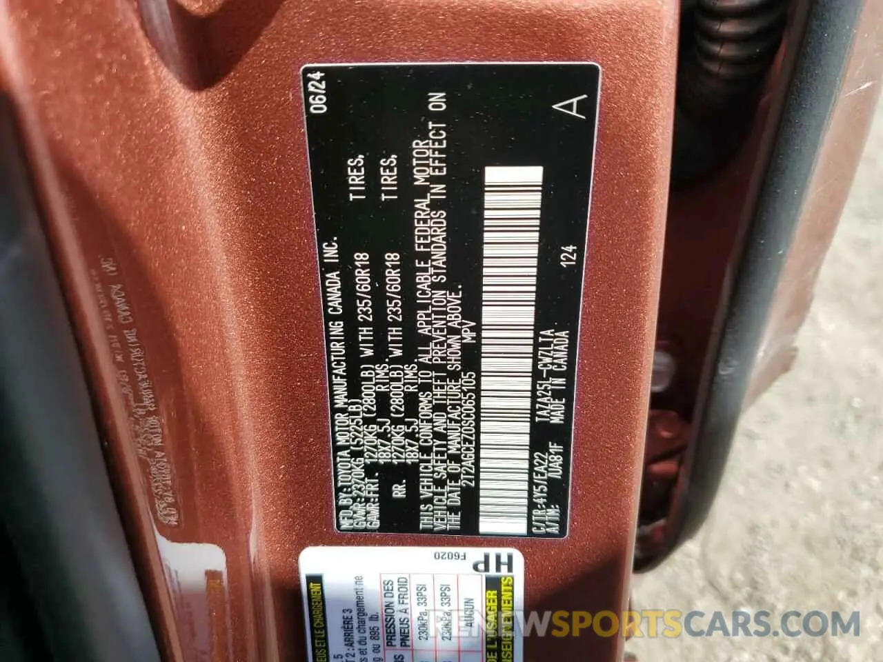 15 fotografías del automóvil dañado 2T2AGCEZ0SC065105 LEXUS NX 350 BAS 2025
