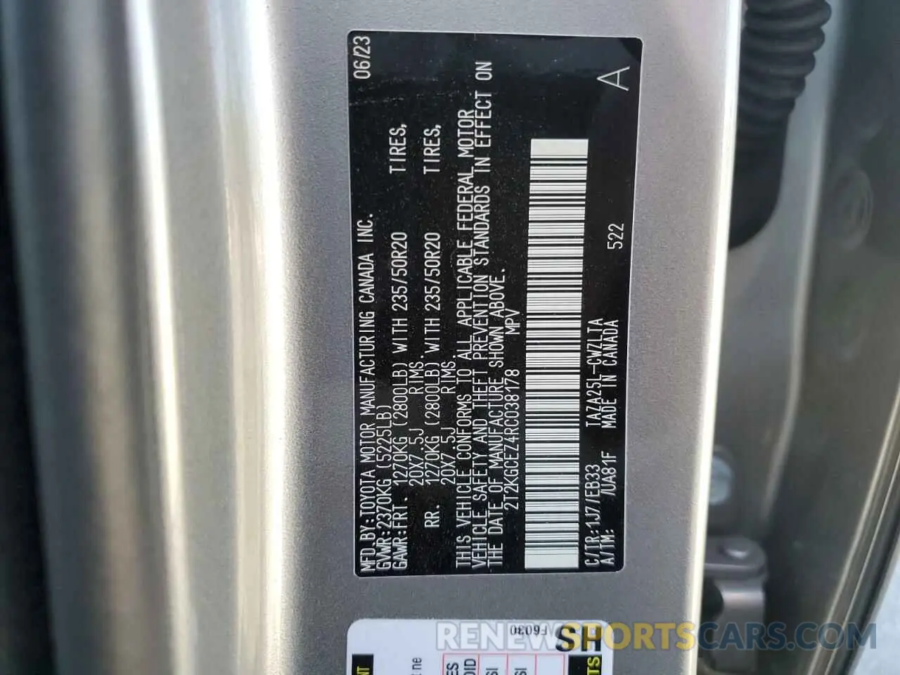 13 fotografías del automóvil dañado 2T2KGCEZ4RC038178 LEXUS NX 350 LUX 2024