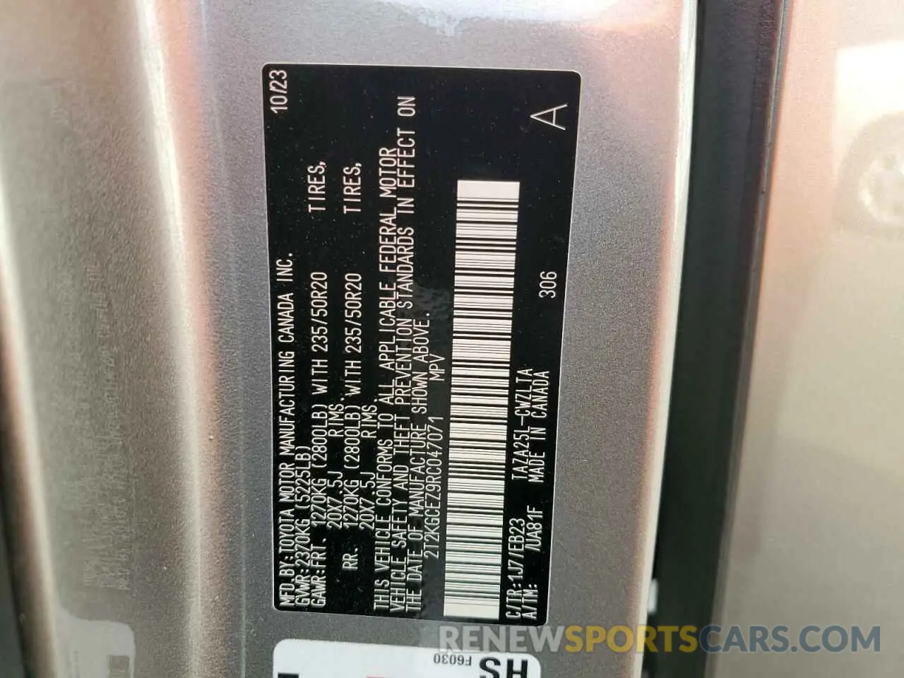 14 fotografías del automóvil dañado 2T2KGCEZ9RC047071 LEXUS NX 350 LUX 2024