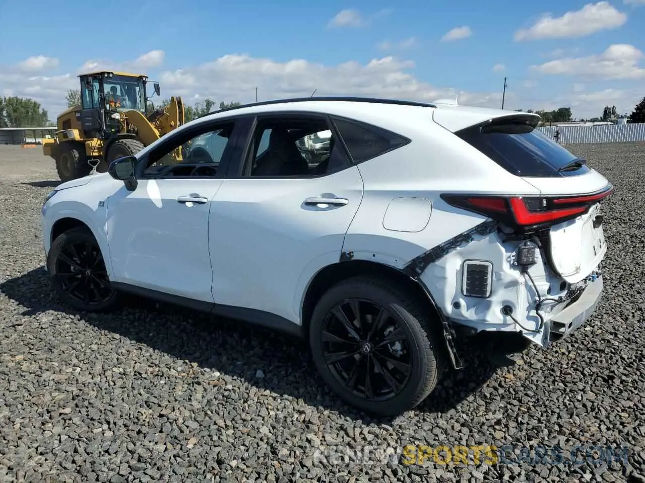 2 fotografías del automóvil dañado JTJKGCEZ0R2013925 LEXUS NX 350 LUX 2024