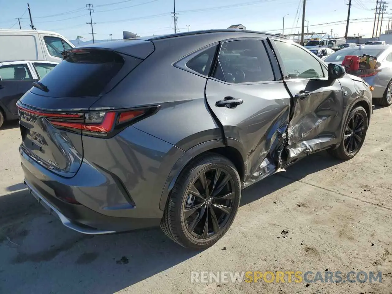 3 fotografías del automóvil dañado 2T2KGCEZ5SC060728 LEXUS NX 350 LUX 2025