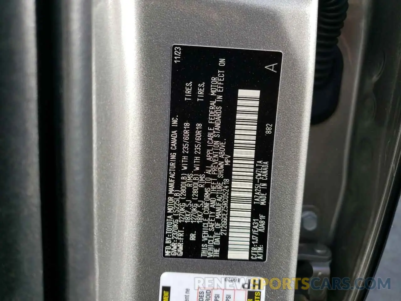 15 fotografías del automóvil dañado 2T2GGCEZ5RC052418 LEXUS NX 350 PRE 2024