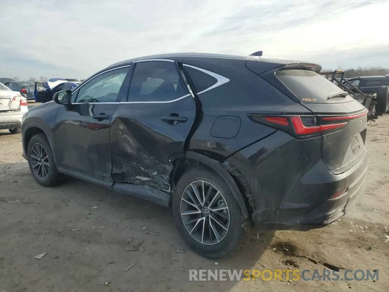 2 fotografías del automóvil dañado JTJGGCEZ0R2018693 LEXUS NX 350 PRE 2024