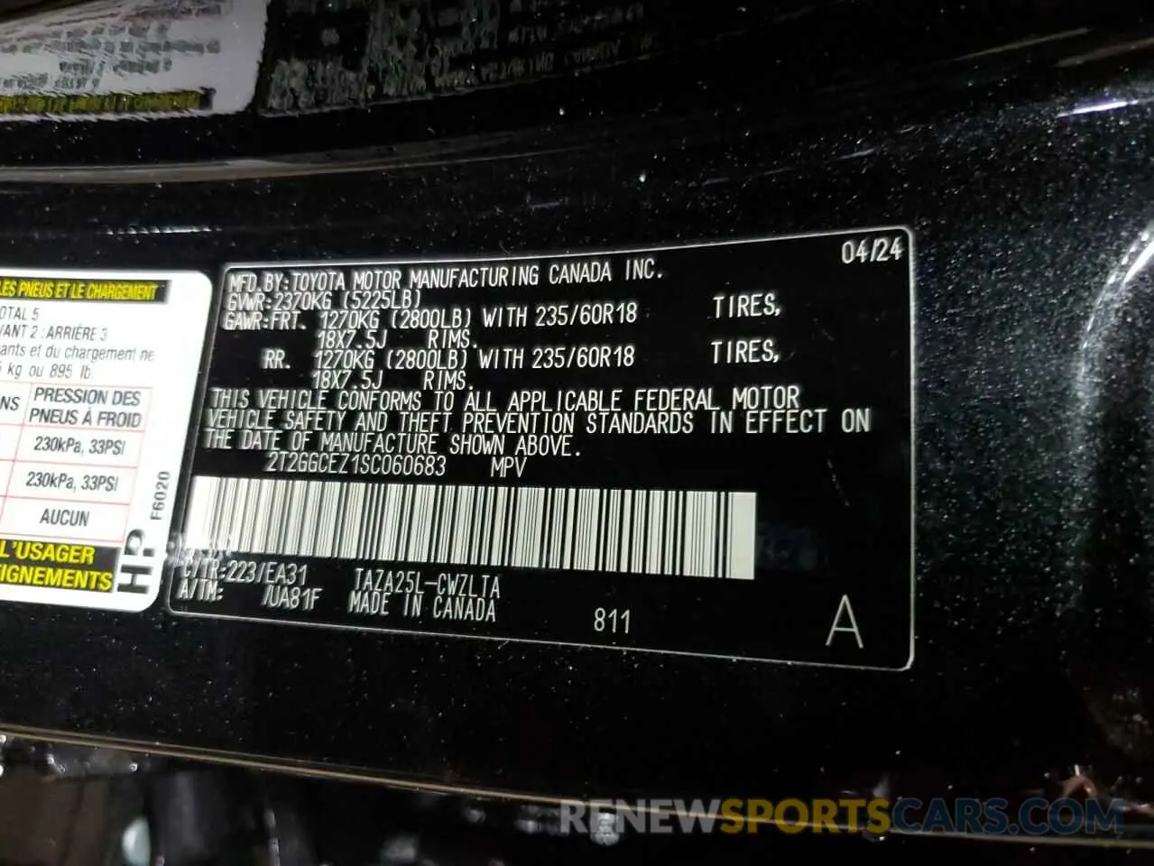 13 fotografías del automóvil dañado 2T2GGCEZ1SC060683 LEXUS NX 350 PRE 2025