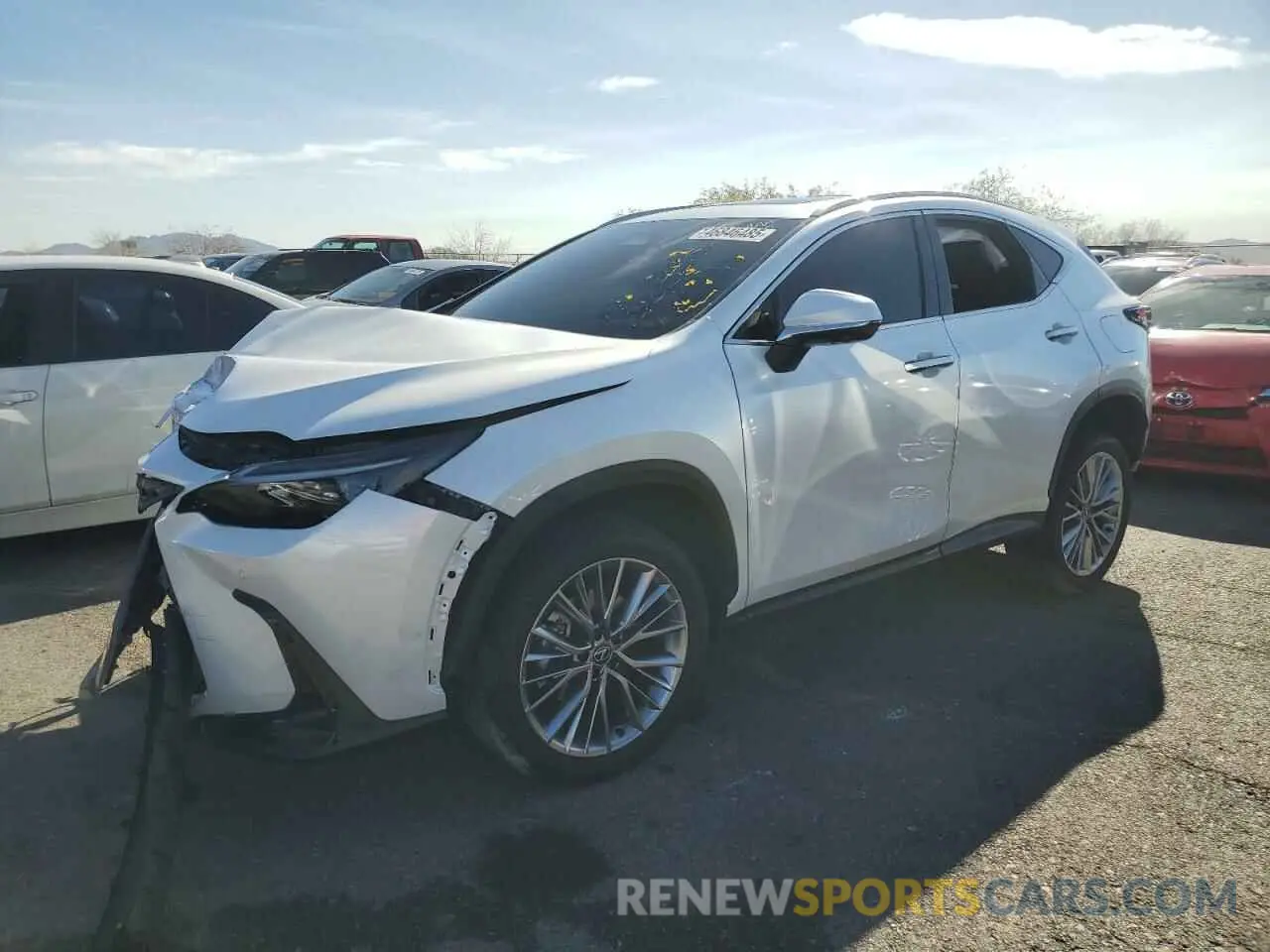 1 fotografías del automóvil dañado JTJGGCEZ9S5010385 LEXUS NX 350 PRE 2025