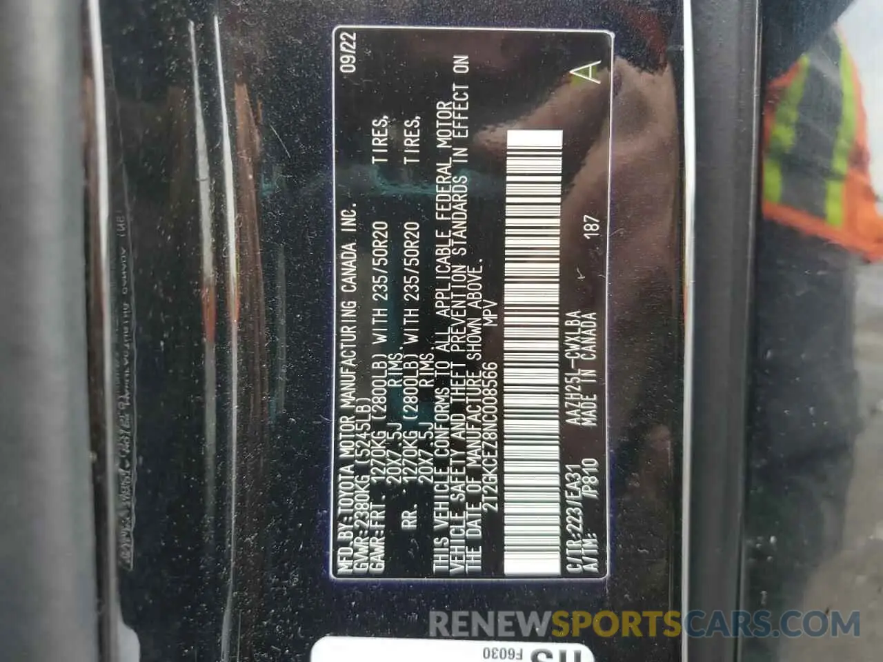 15 fotografías del automóvil dañado 2T2GKCEZ8NC008566 LEXUS NX 350H 2022