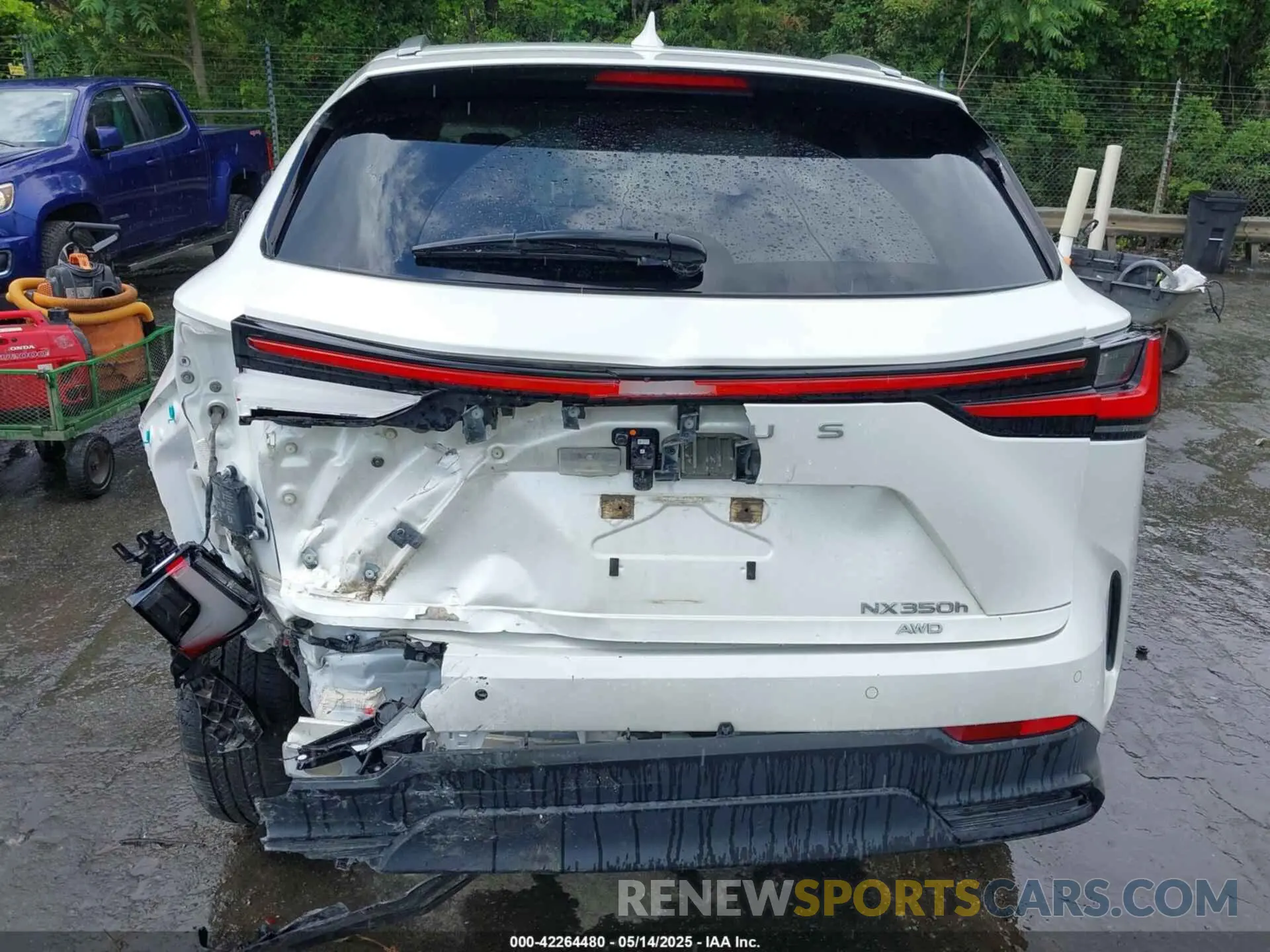 6 fotografías del automóvil dañado JTJGKCEZ5N5002142 LEXUS NX 350H 2022
