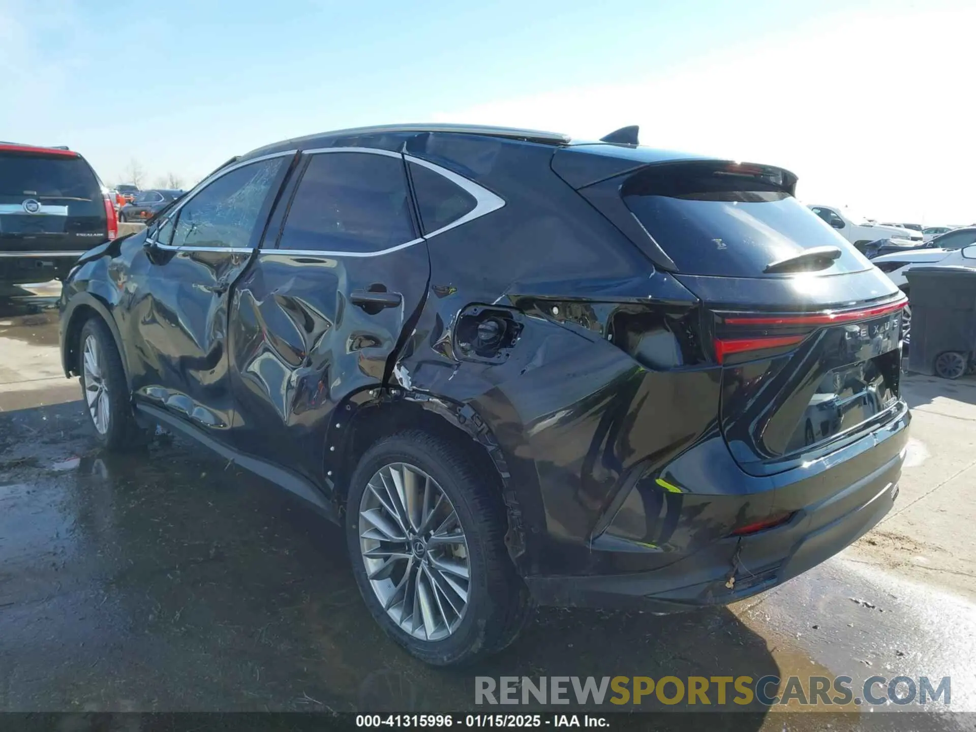 3 fotografías del automóvil dañado JTJHKCEZ6N2005122 LEXUS NX 350H 2022