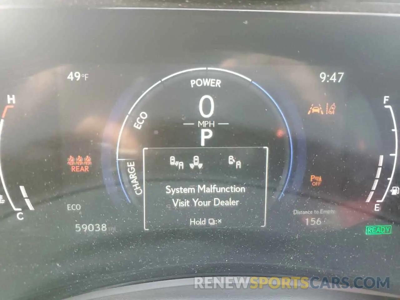 9 fotografías del automóvil dañado JTJHKCEZ8N2010063 LEXUS NX 350H 2022