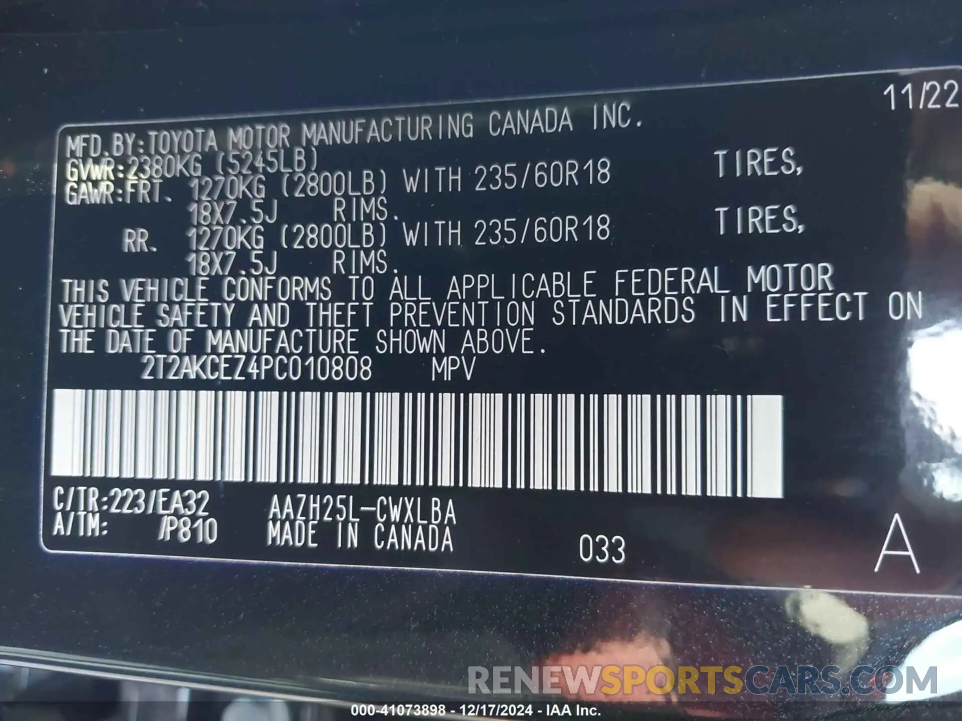 9 fotografías del automóvil dañado 2T2AKCEZ4PC010808 LEXUS NX 350H 2023
