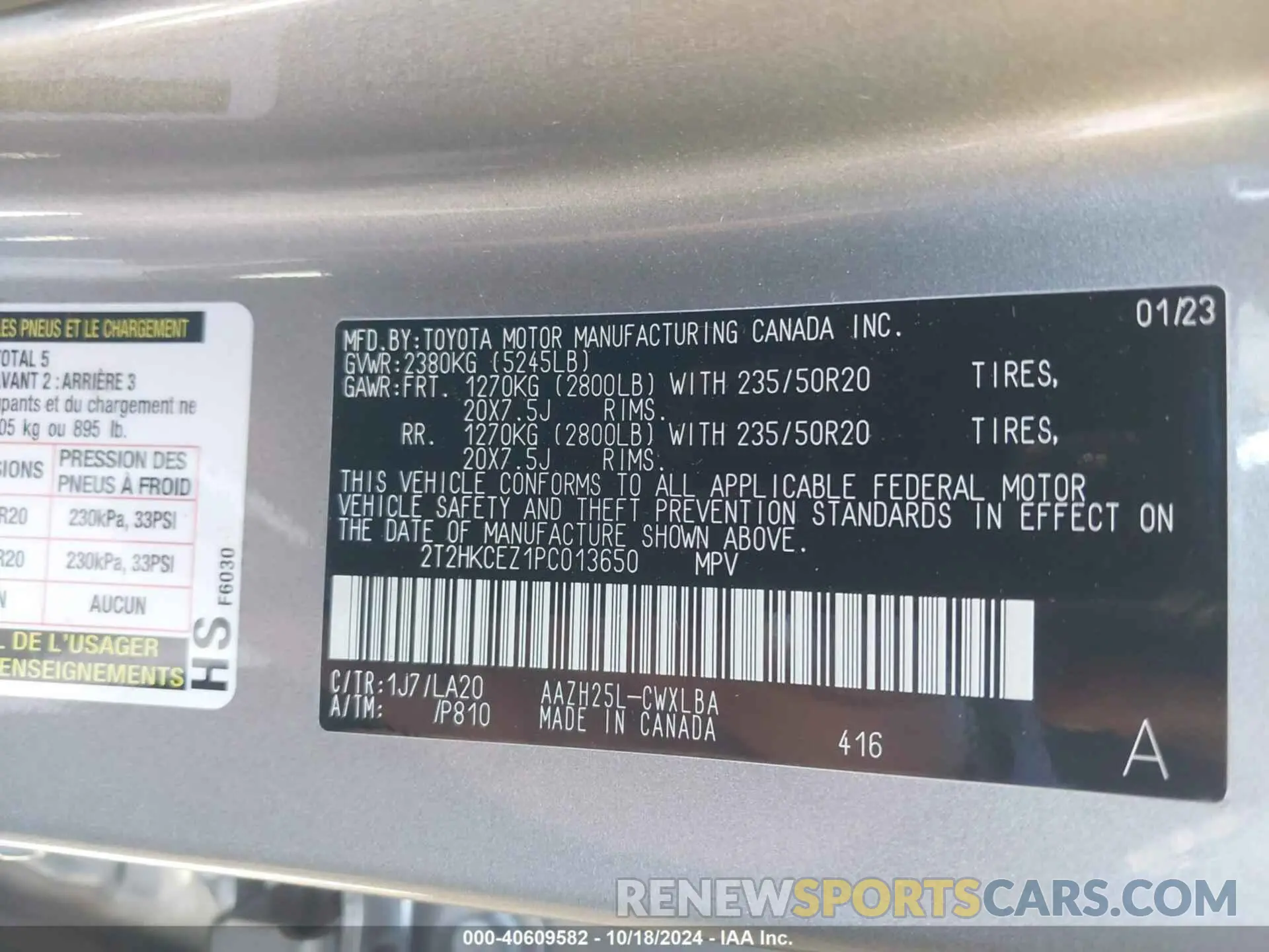 9 fotografías del automóvil dañado 2T2HKCEZ1PC013650 LEXUS NX 350H 2023