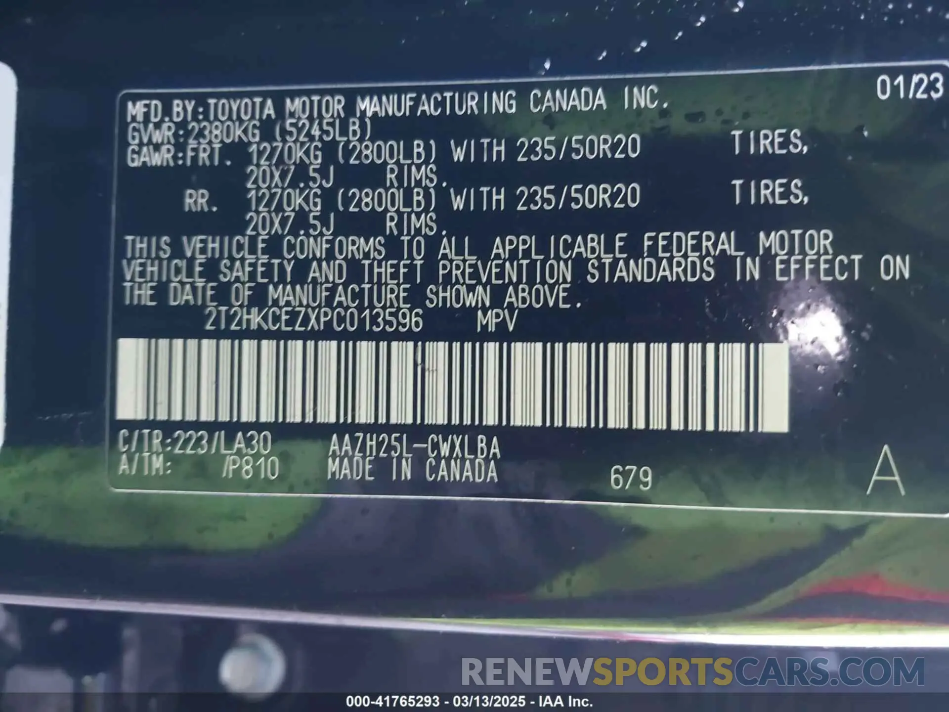 9 fotografías del automóvil dañado 2T2HKCEZXPC013596 LEXUS NX 350H 2023
