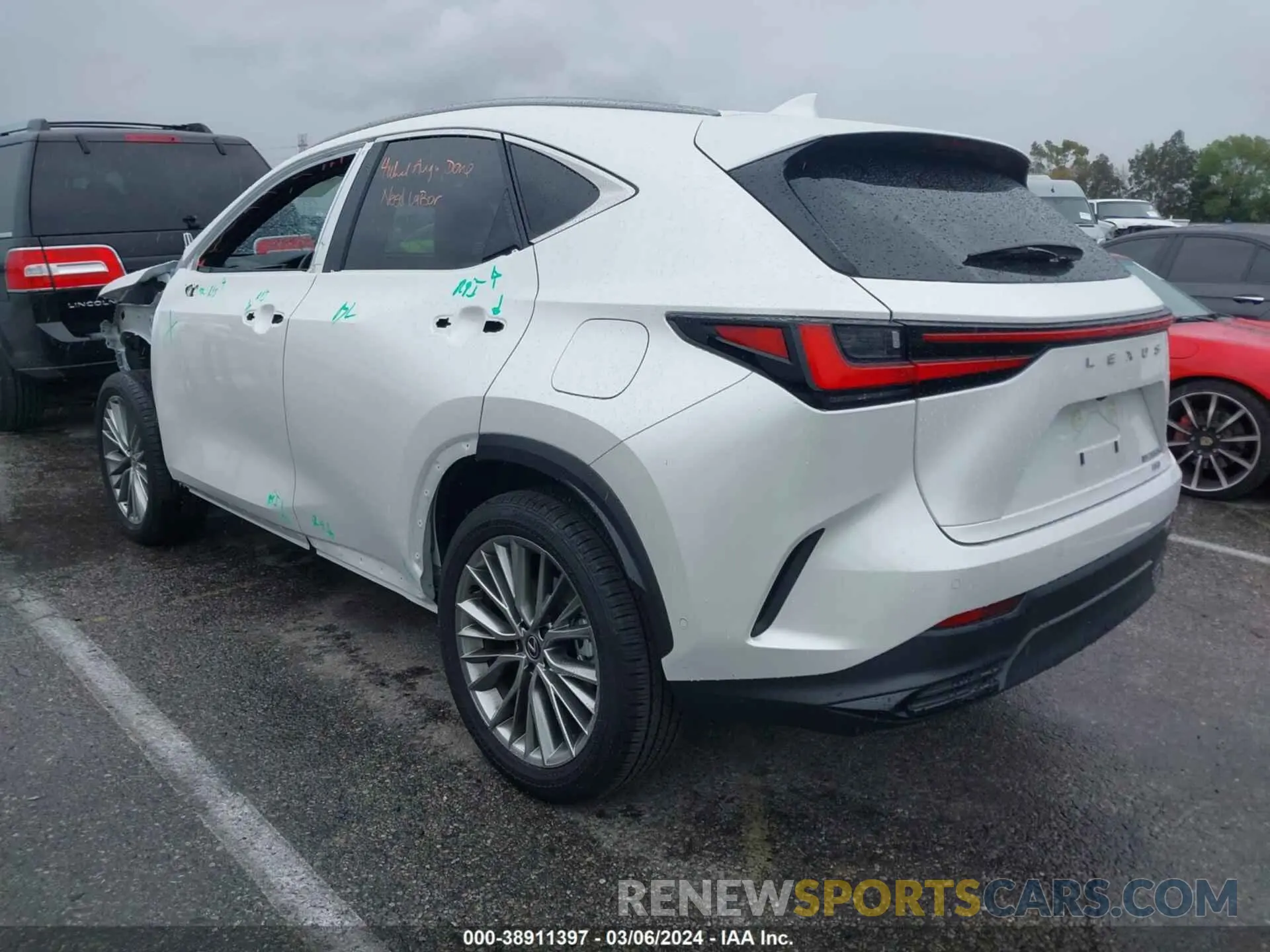 3 fotografías del automóvil dañado JTJHKCEZ3R5010640 LEXUS NX 350H 2024