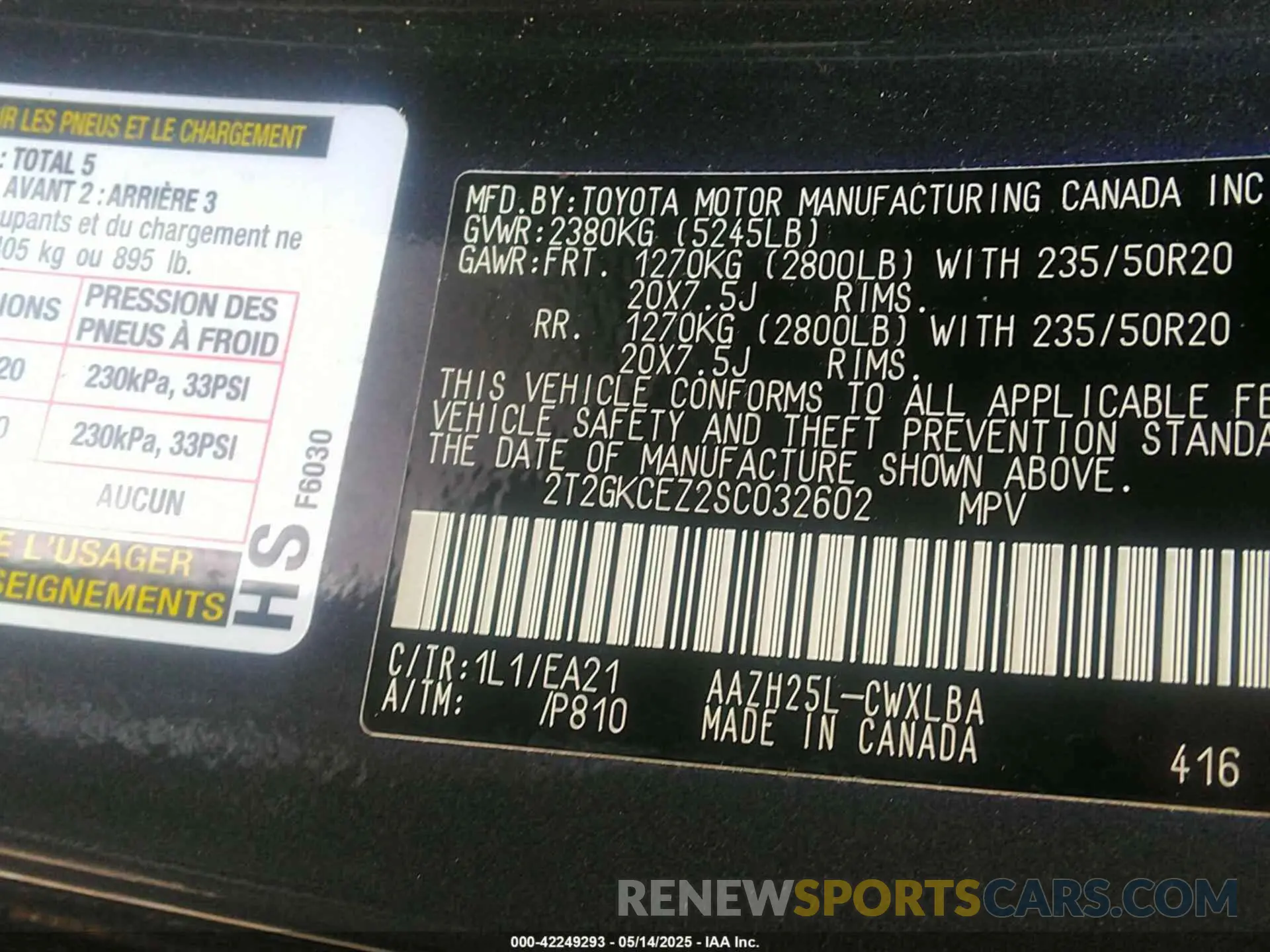 9 fotografías del automóvil dañado 2T2GKCEZ2SC032602 LEXUS NX 350H 2025