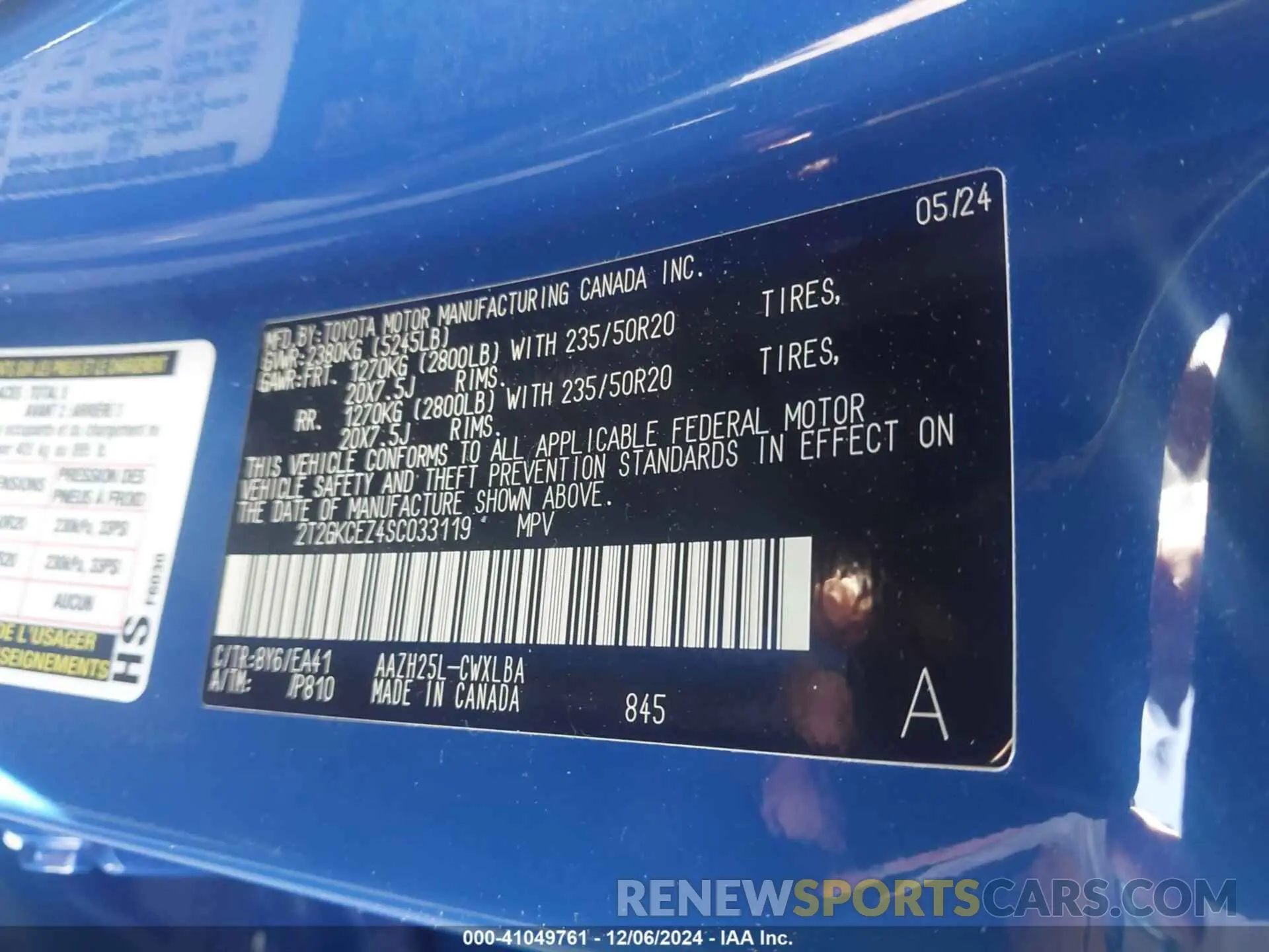 9 fotografías del automóvil dañado 2T2GKCEZ4SC033119 LEXUS NX 350H 2025