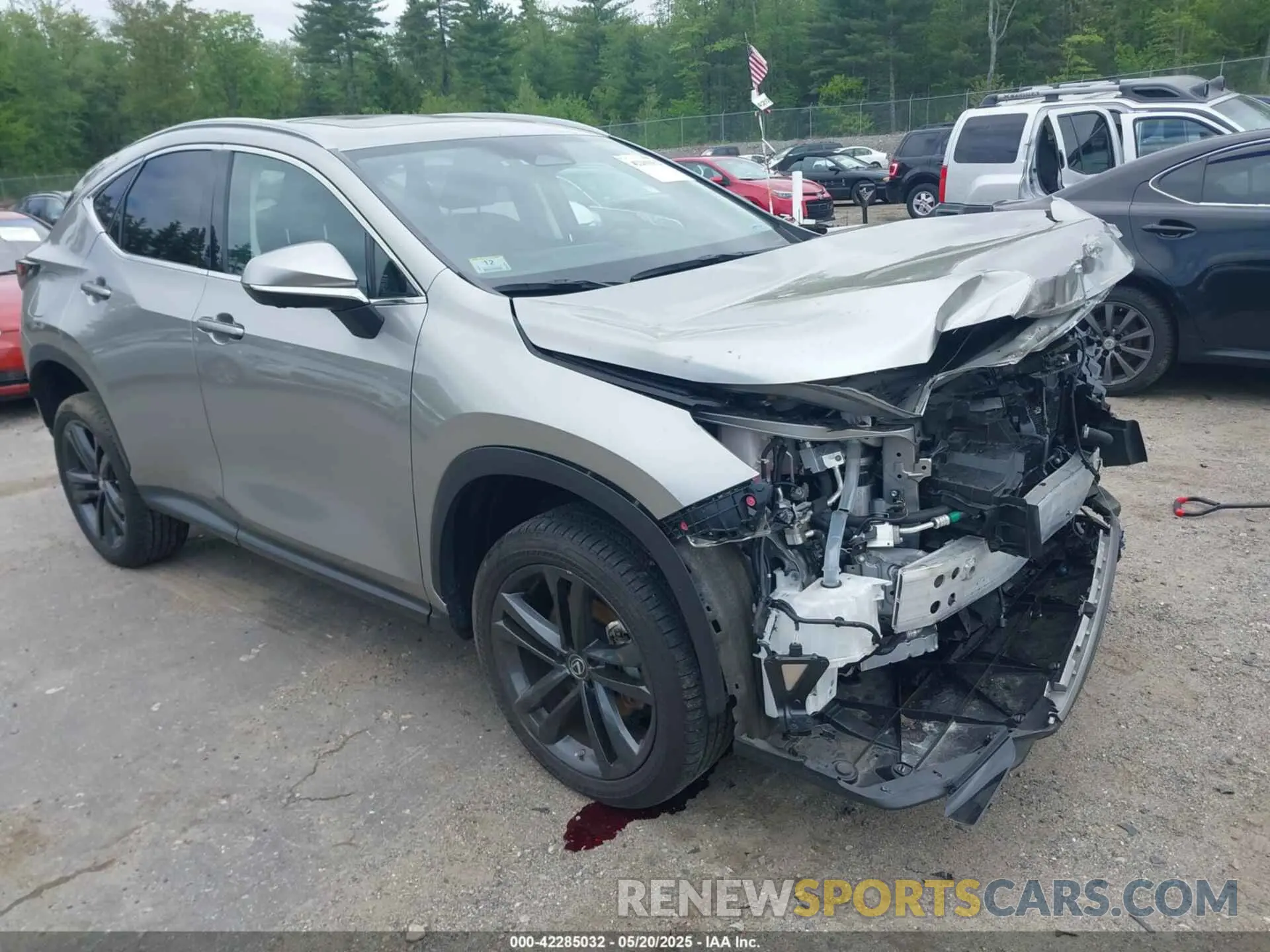 1 fotografías del automóvil dañado JTJHKCFZ4N2000998 LEXUS NX 450H+ 2022