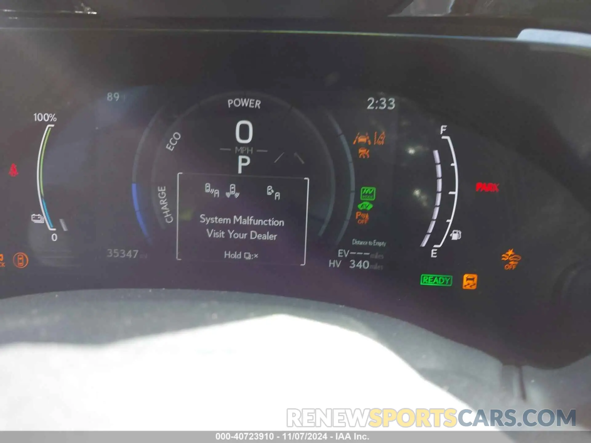 7 fotografías del automóvil dañado JTJKKCFZ1P2019615 LEXUS NX 450H+ 2023