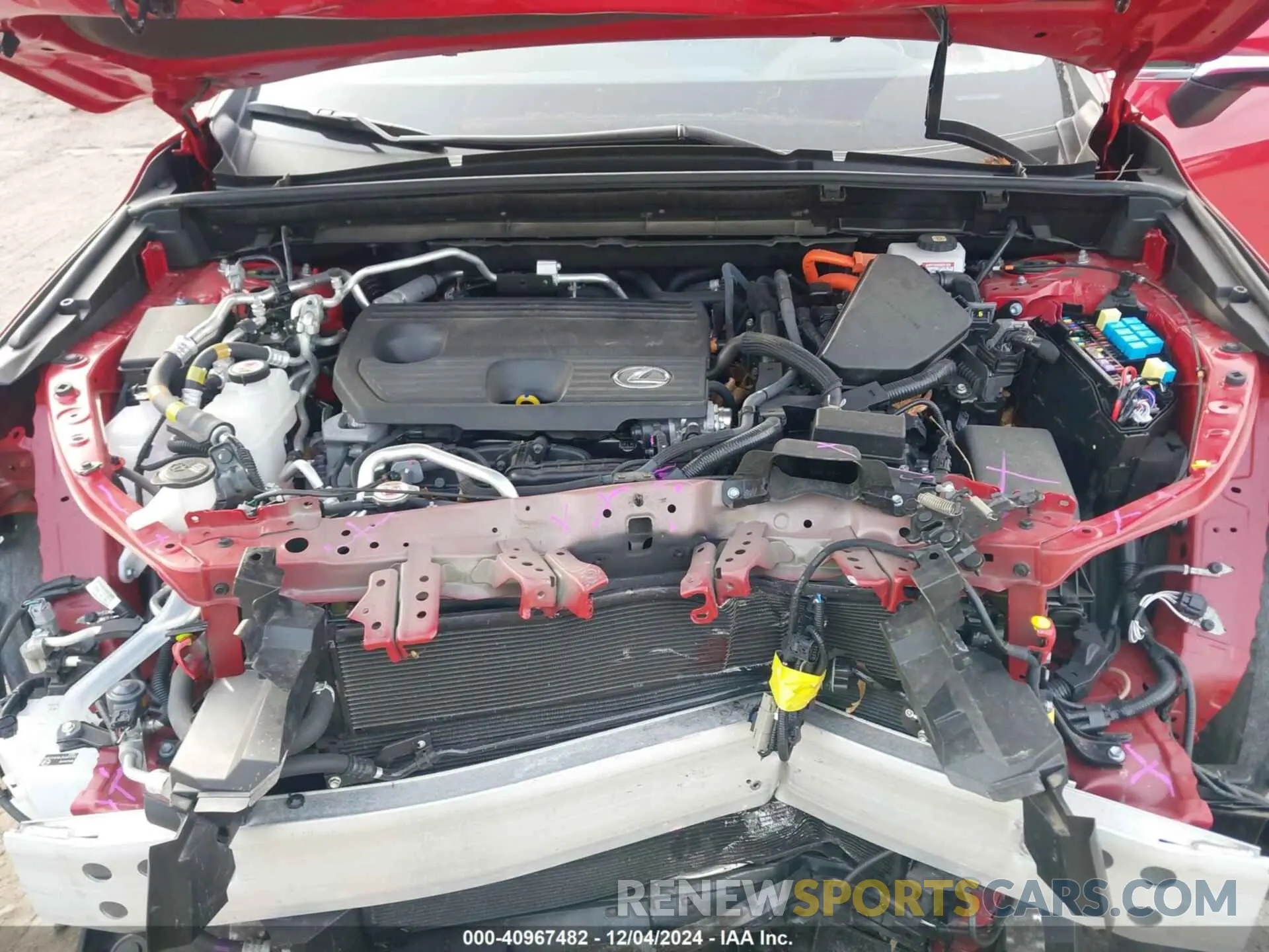 10 fotografías del automóvil dañado JTJHKCFZ8R2032536 LEXUS NX 450H+ 2024