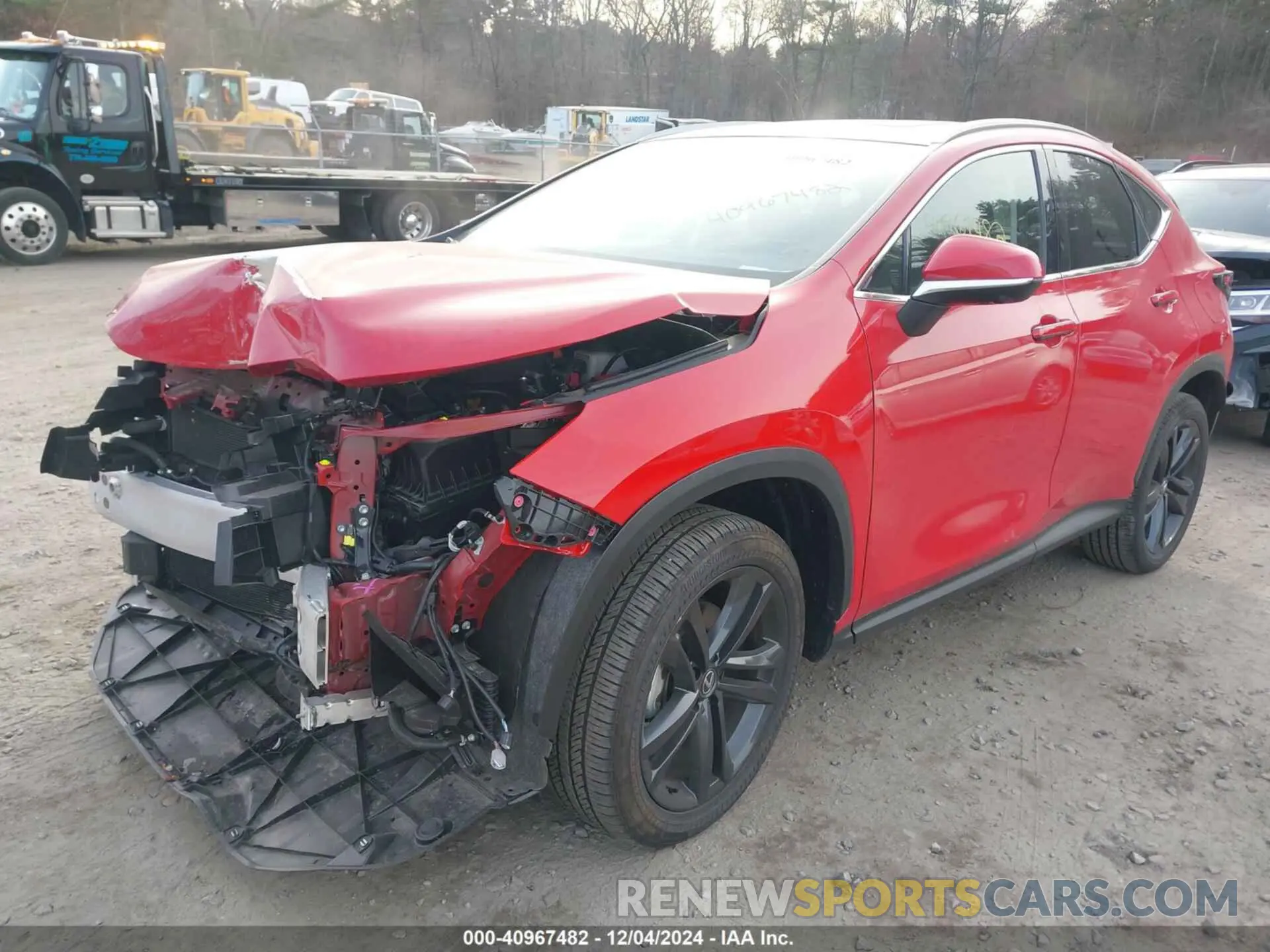 2 fotografías del automóvil dañado JTJHKCFZ8R2032536 LEXUS NX 450H+ 2024
