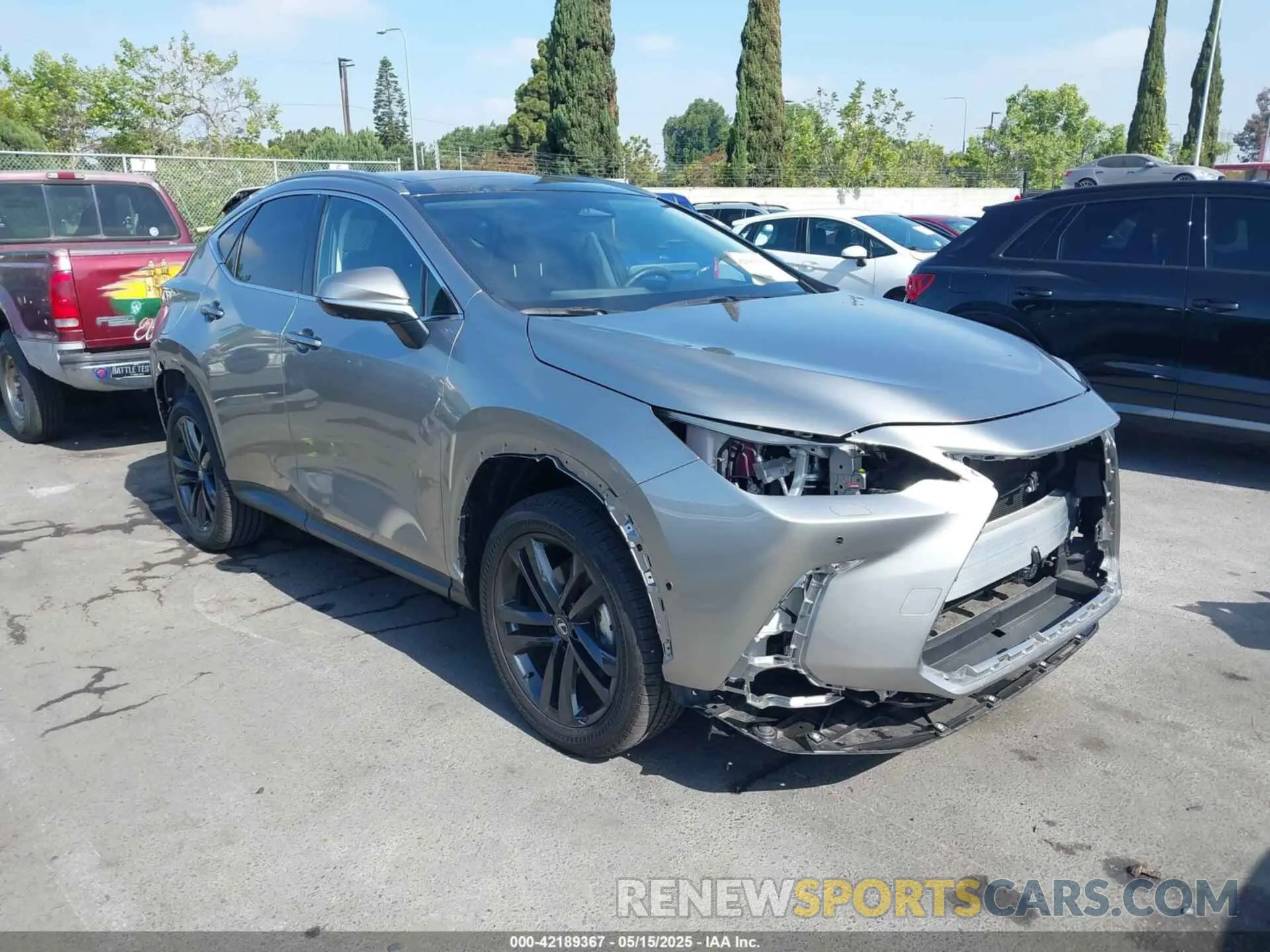 1 fotografías del automóvil dañado JTJHKCFZ2S2044140 LEXUS NX 450H+ 2025