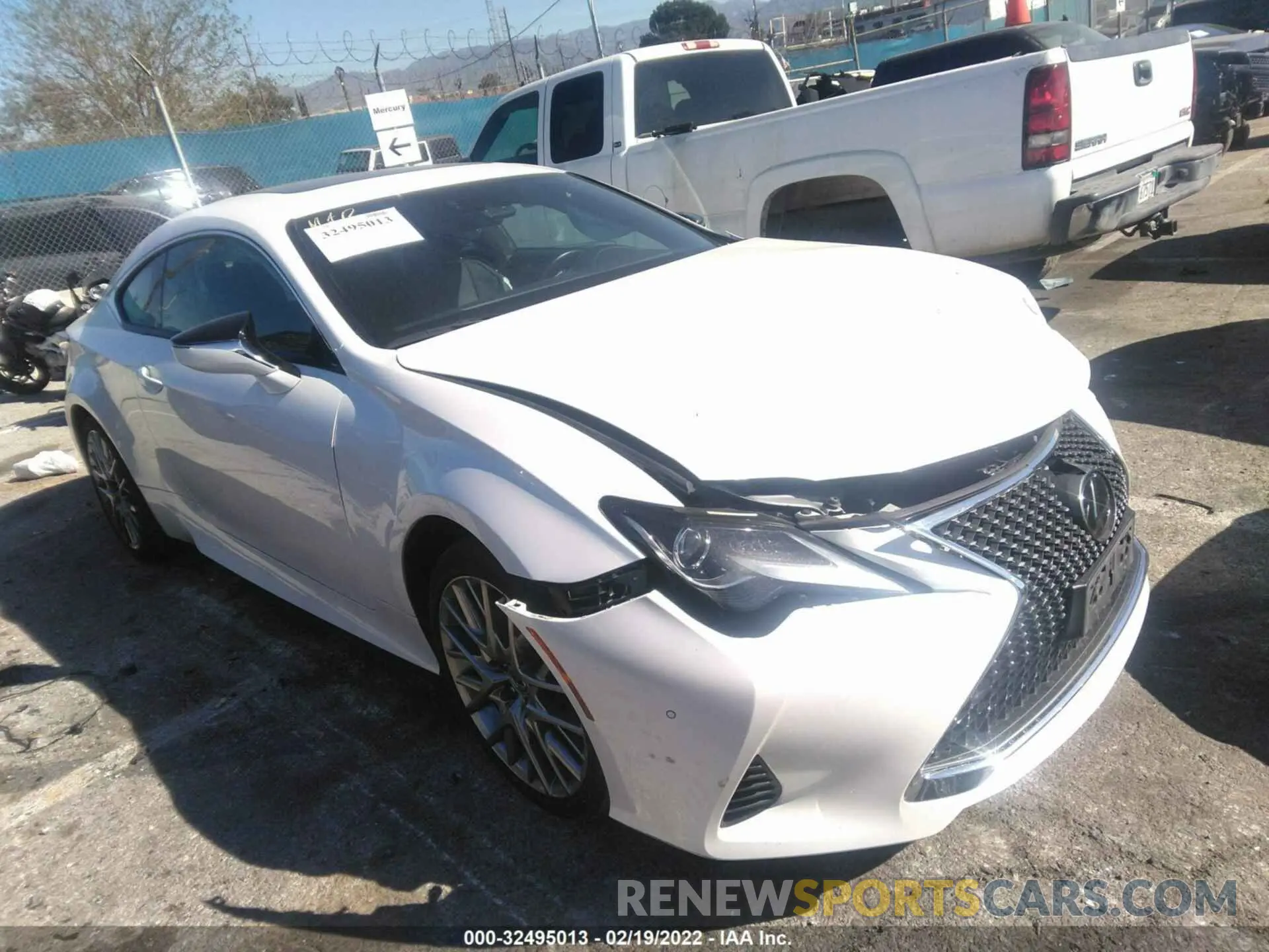 1 fotografías del automóvil dañado JTHHA5BC2K5010392 LEXUS RC 2019