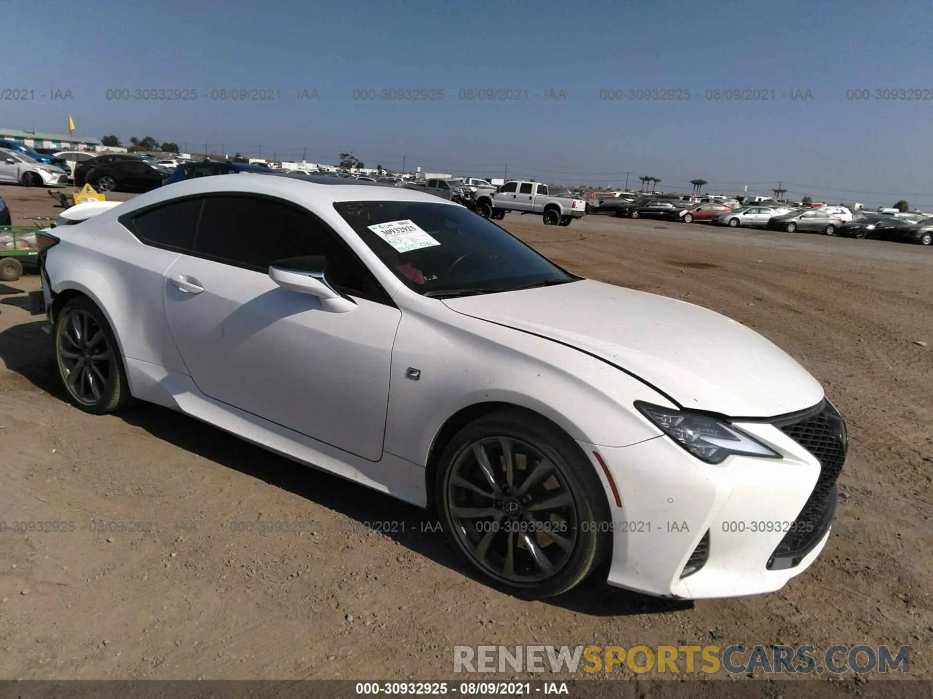 1 fotografías del automóvil dañado JTHHZ5BC1K5020338 LEXUS RC 2019